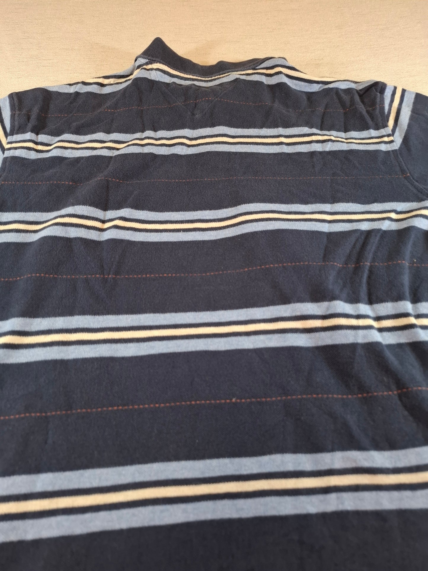 001307 Tommy Hilfiger Polo shirt size L Navy/ Lightblue