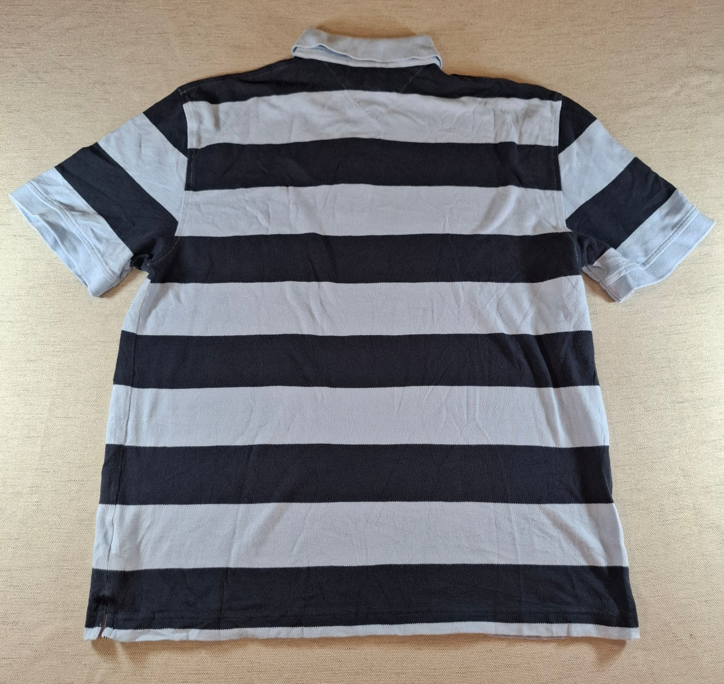 001308 Tommy Hilfiger Polo shirt size XL Lightblue/ navy