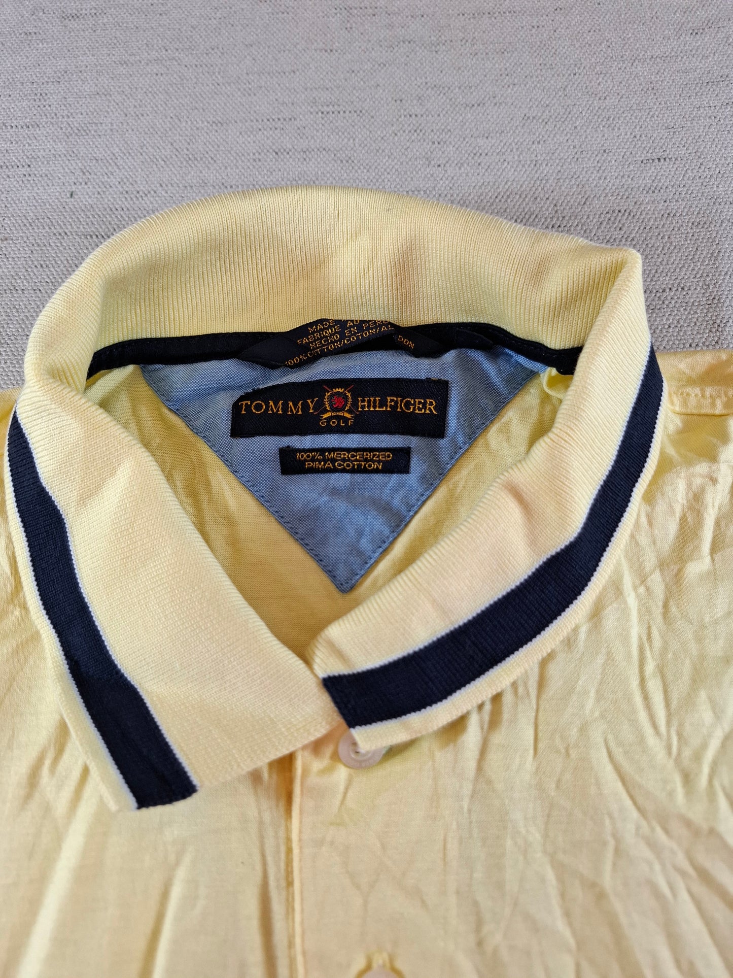 001309 Tommy Hilfiger Polo shirt size L Yellow