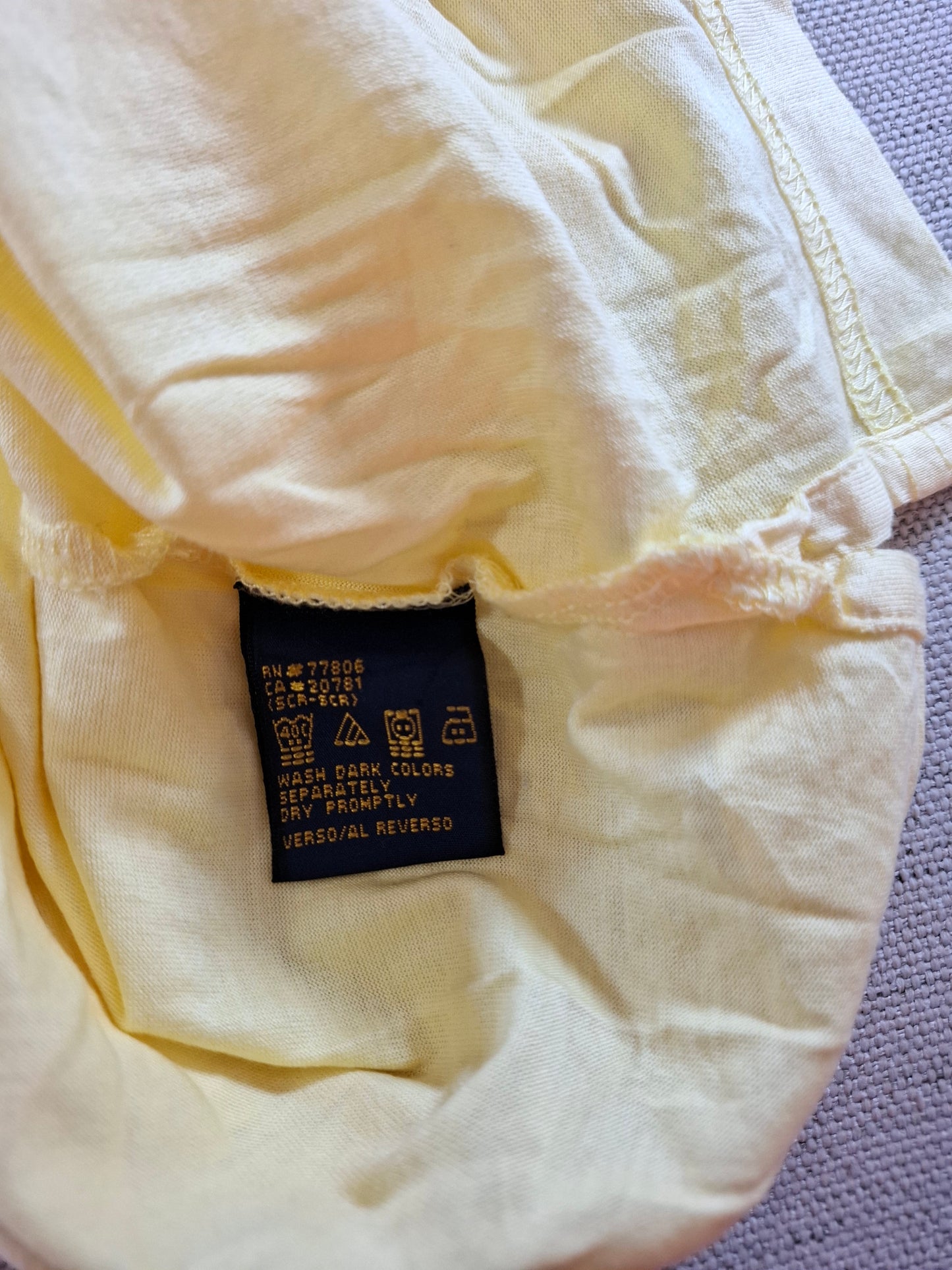 001309 Tommy Hilfiger Polo shirt size L Yellow