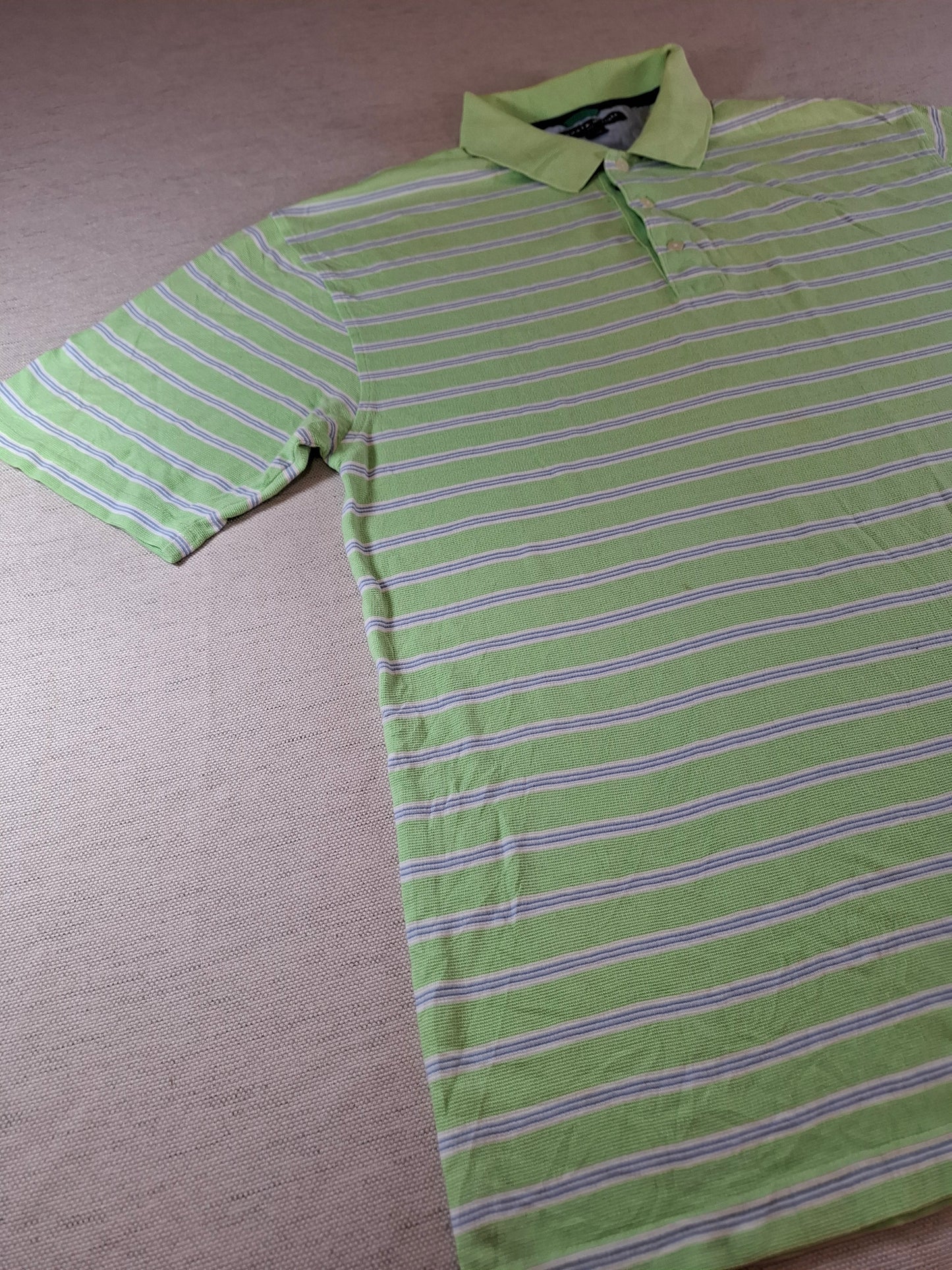 001310 Tommy Hilfiger Polo shirt size XL Mint/ Blue/ White