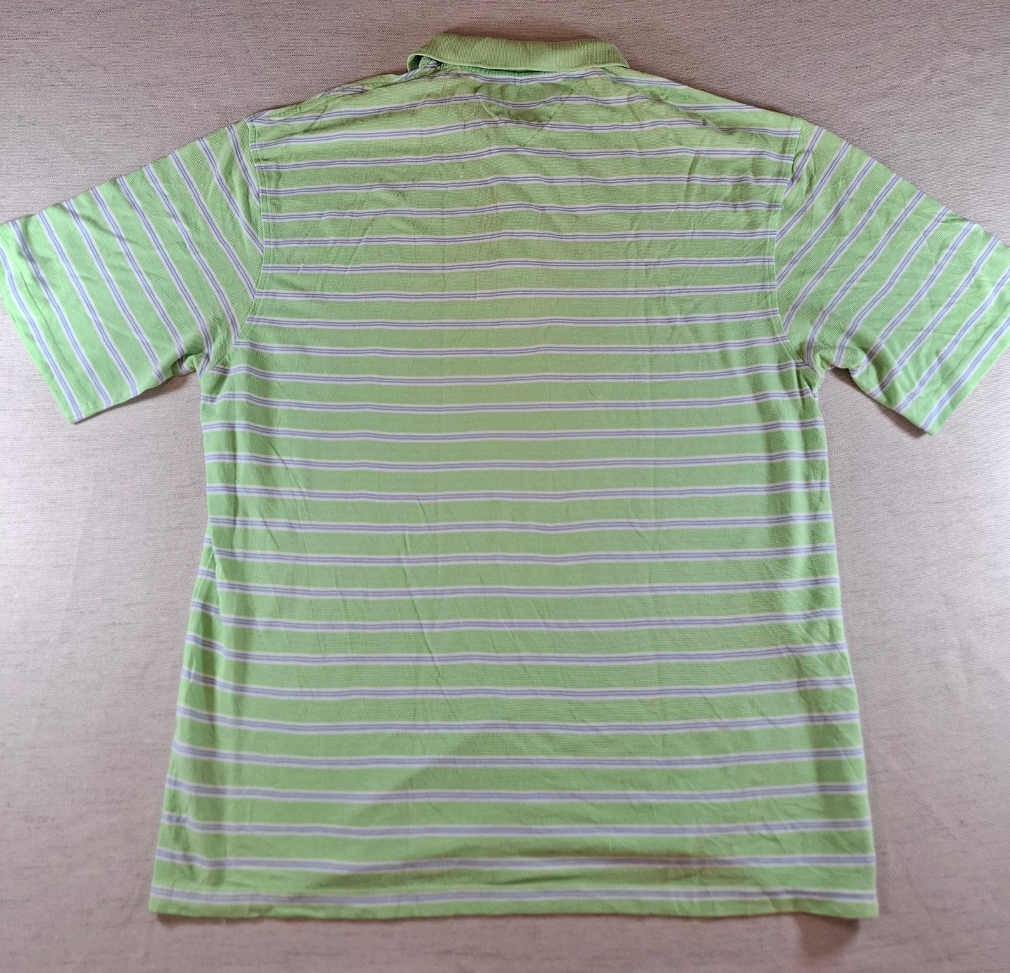001310 Tommy Hilfiger Polo shirt size XL Mint/ Blue/ White