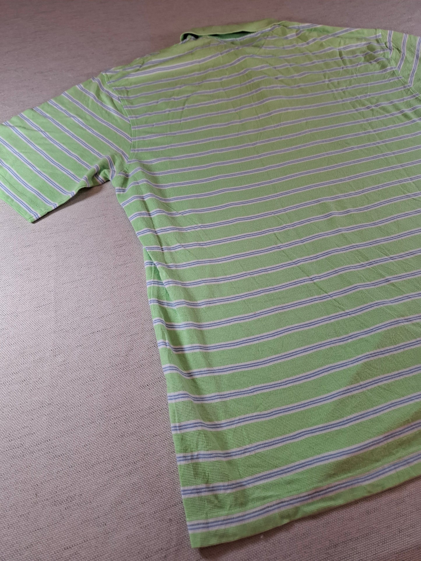 001310 Tommy Hilfiger Polo shirt size XL Mint/ Blue/ White