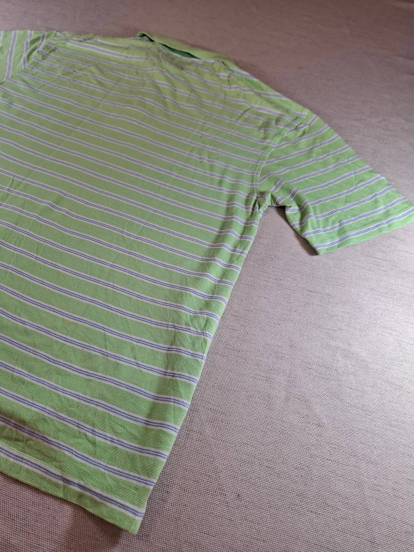 001310 Tommy Hilfiger Polo shirt size XL Mint/ Blue/ White