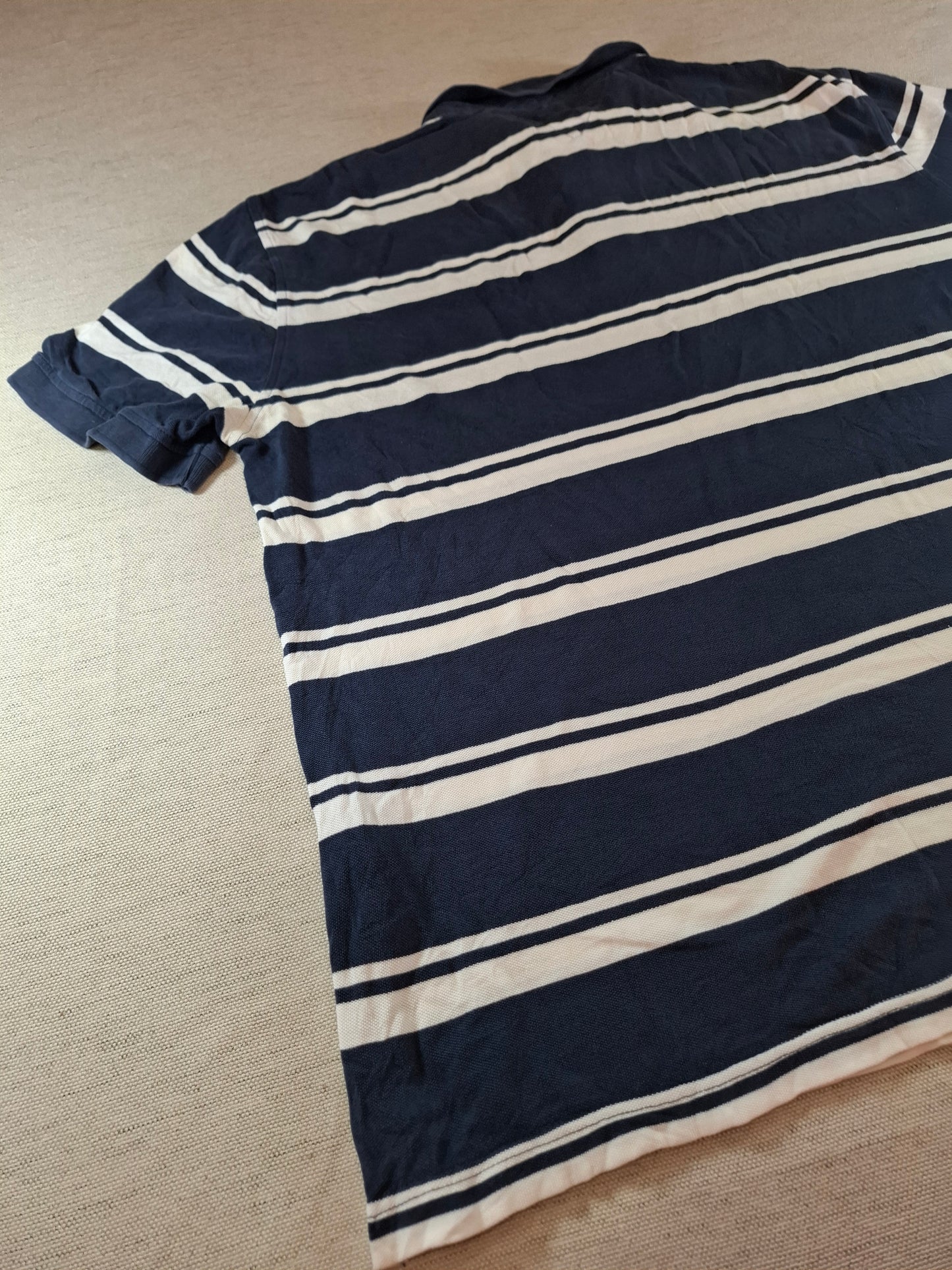 001313 Tommy Hilfiger Polo shirt size XL Navy/ White stripes