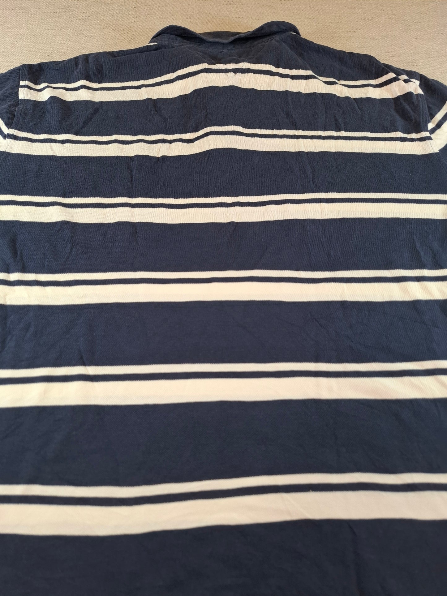 001313 Tommy Hilfiger Polo shirt size XL Navy/ White stripes