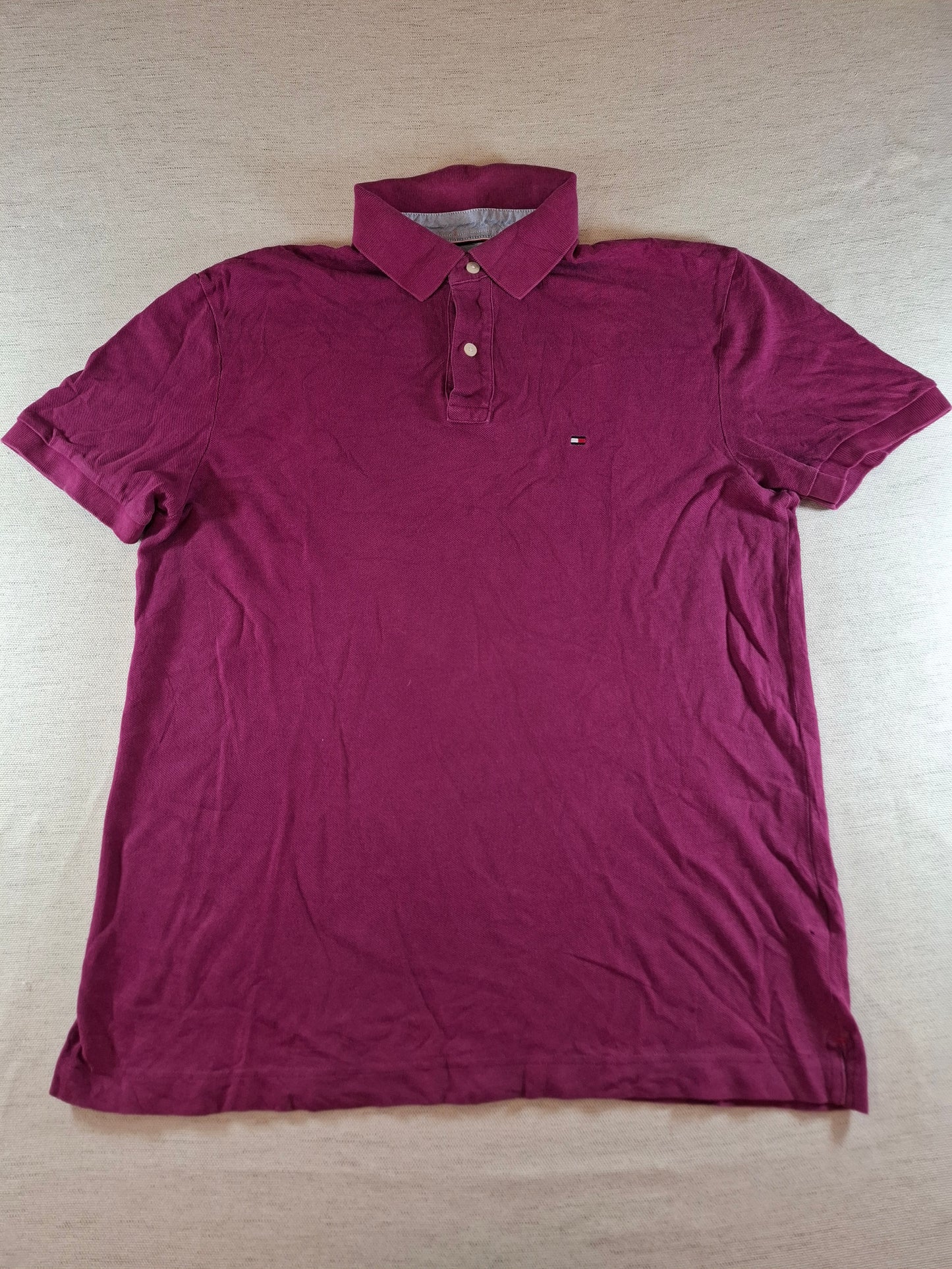 001314 Tommy Hilfiger Polo shirt size L Purple