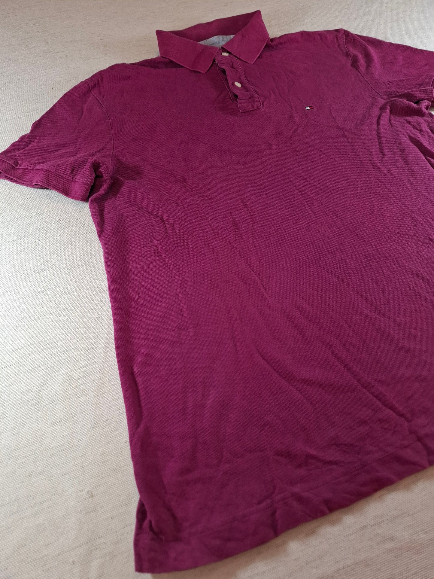 001314 Tommy Hilfiger Polo shirt size L Purple