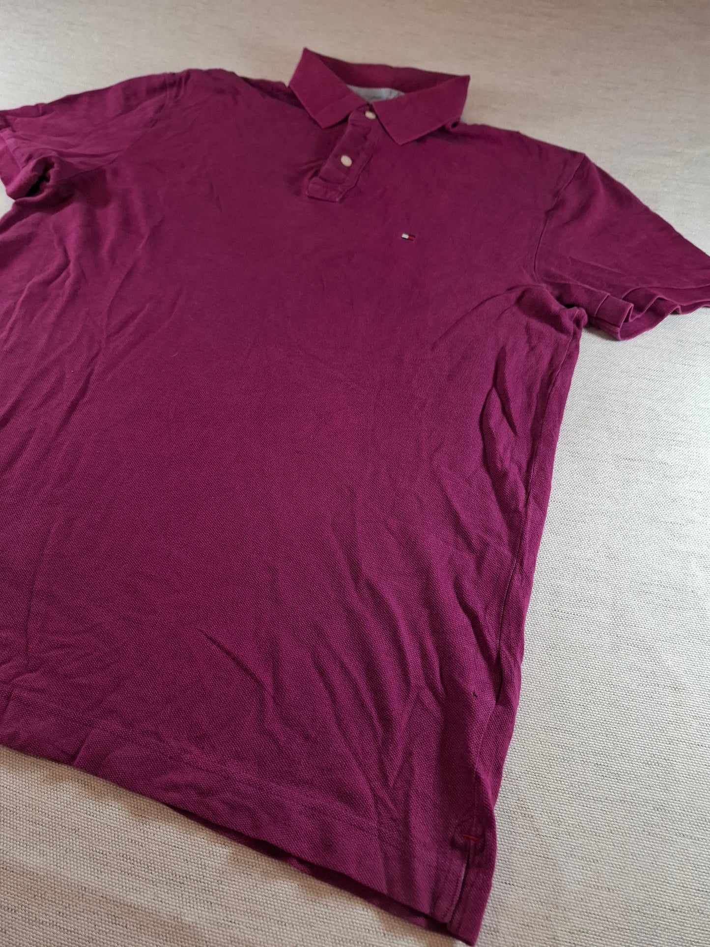 001314 Tommy Hilfiger Polo shirt size L Purple