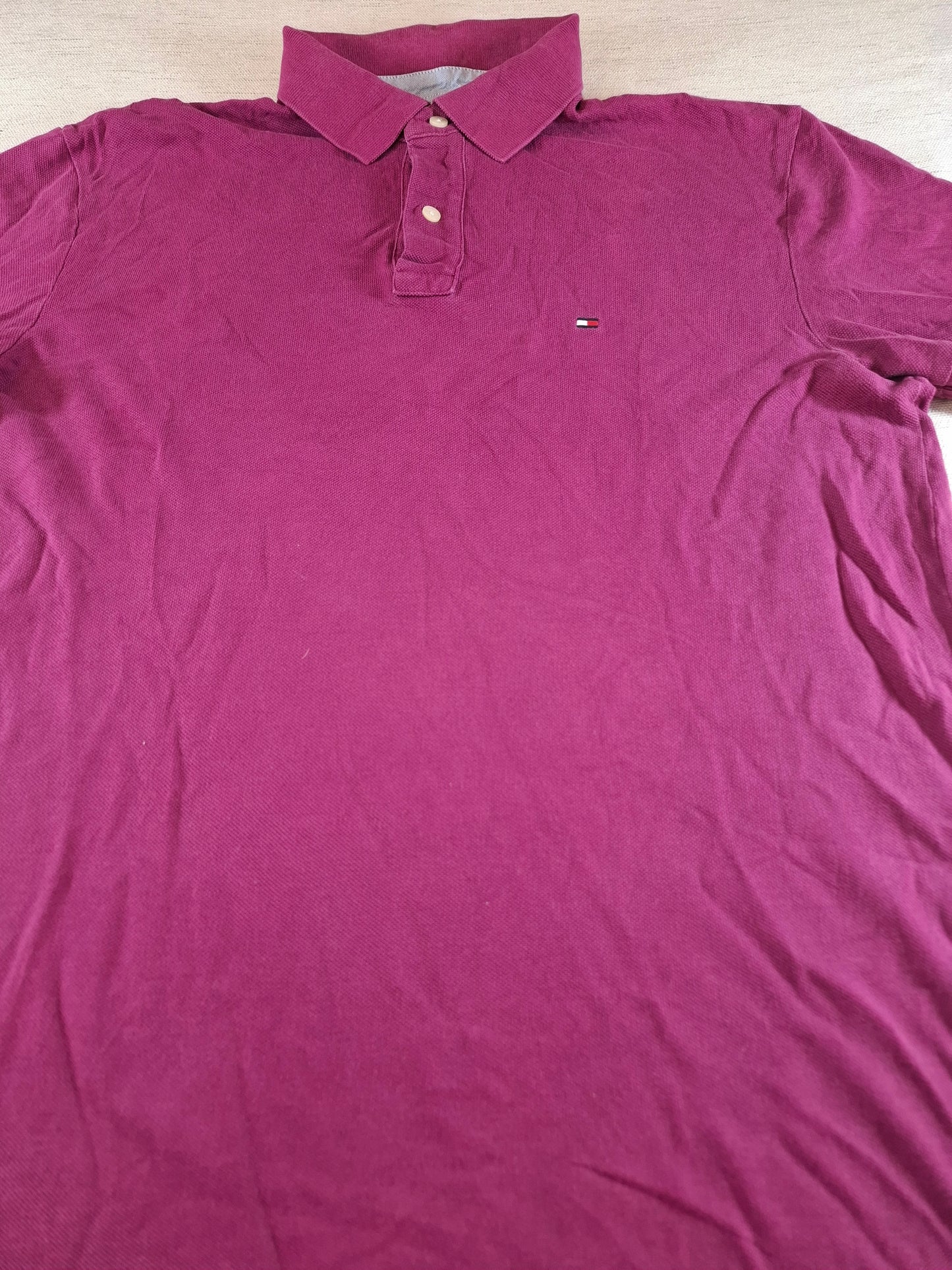 001314 Tommy Hilfiger Polo shirt size L Purple