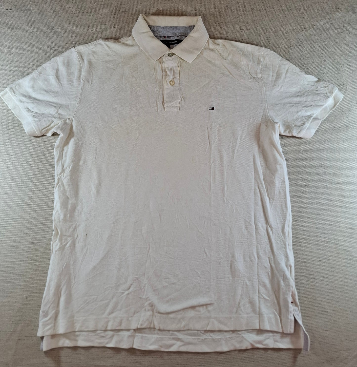 001315 Tommy Hilfiger Polo shirt size L White