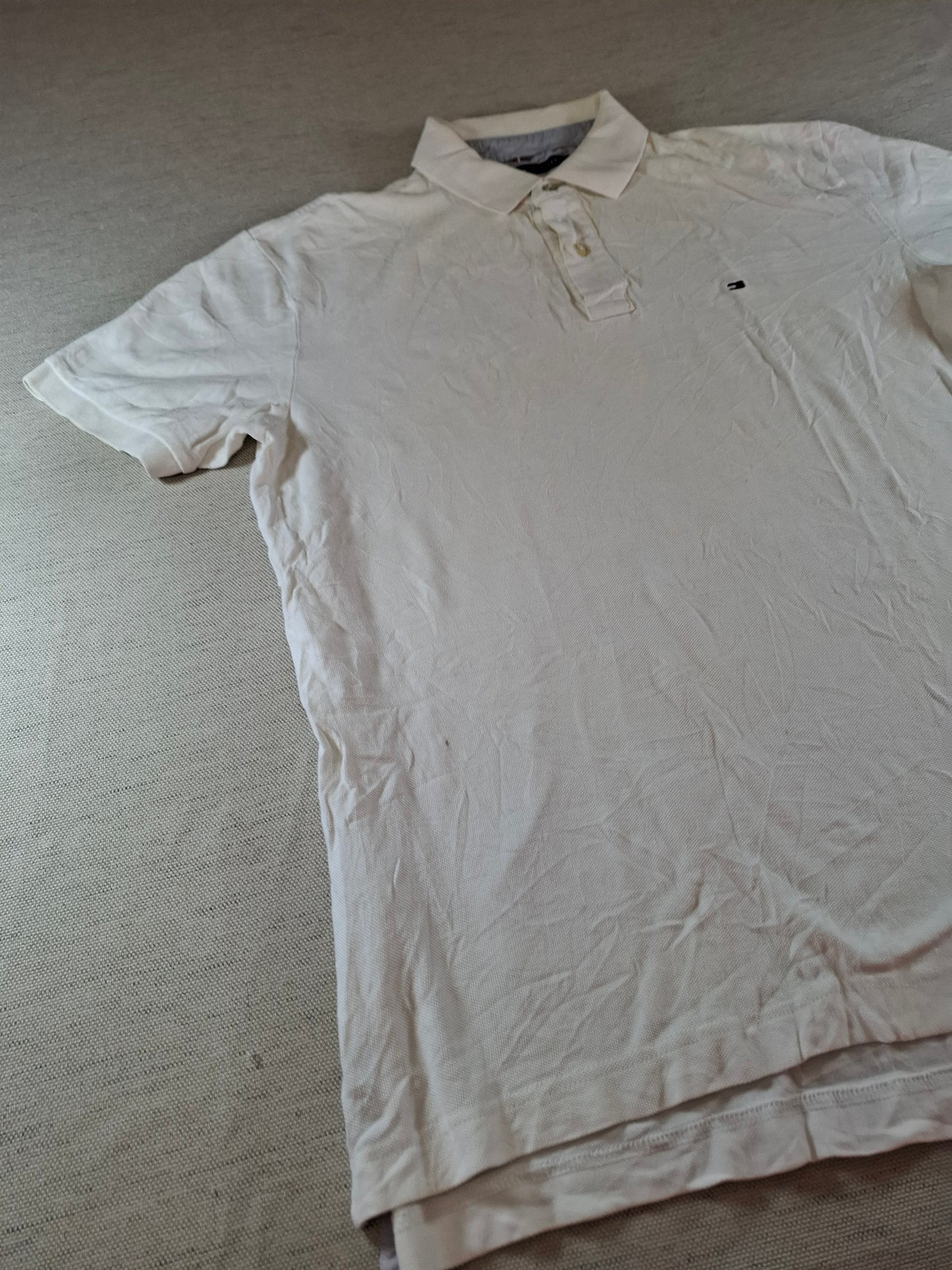 001315 Tommy Hilfiger Polo shirt size L White