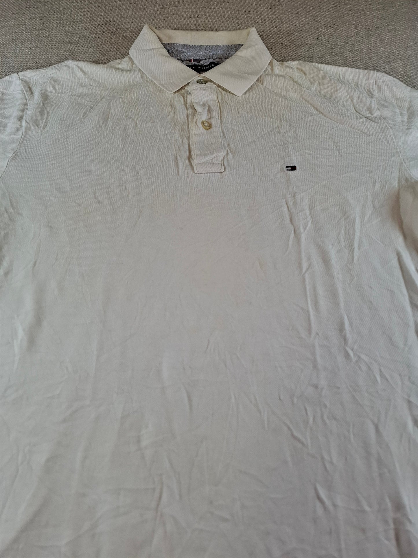 001315 Tommy Hilfiger Polo shirt size L White