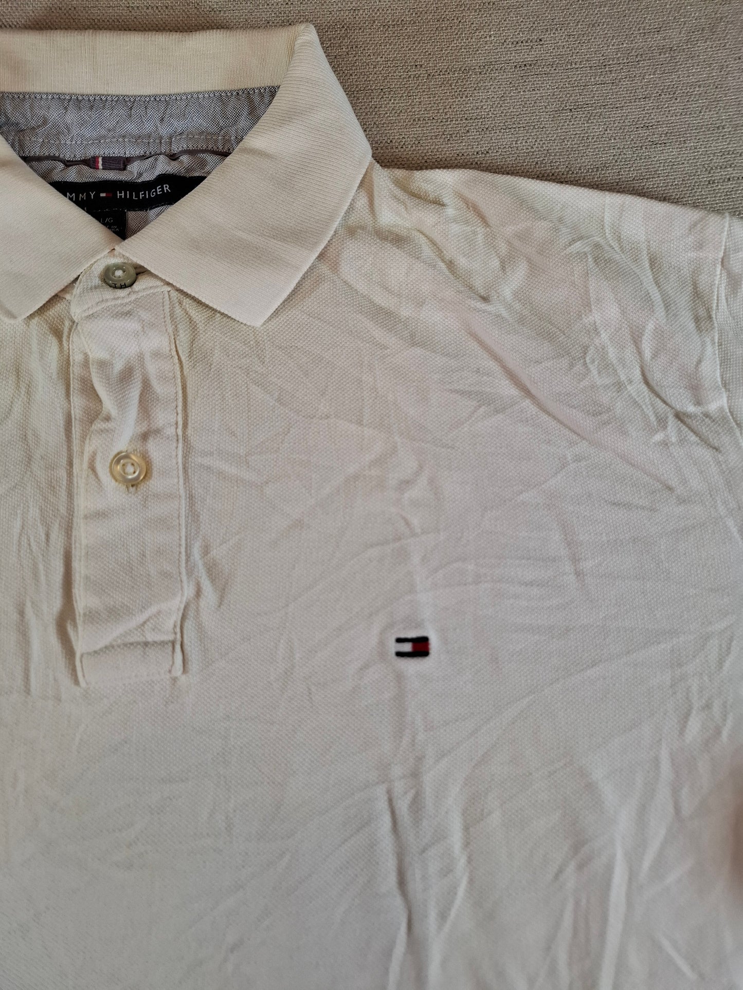 001315 Tommy Hilfiger Polo shirt size L White