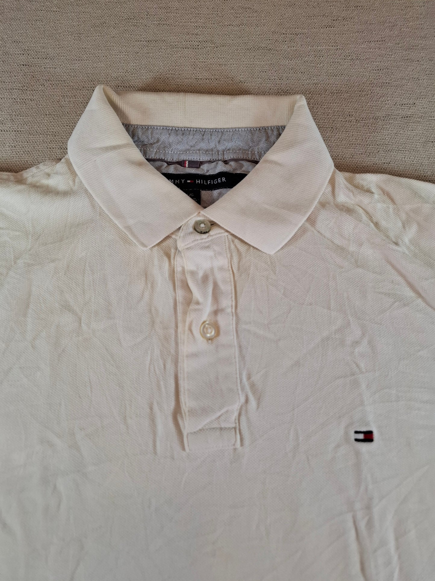 001315 Tommy Hilfiger Polo shirt size L White