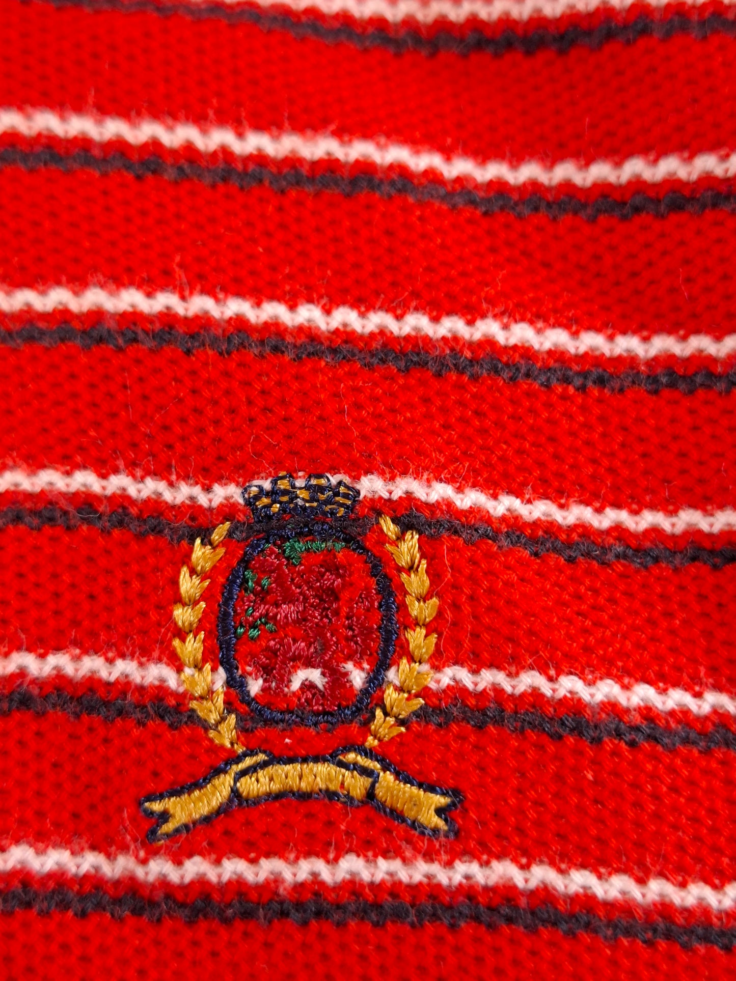 001316 Tommy Hilfiger Polo shirt size L Red/ Multicolor