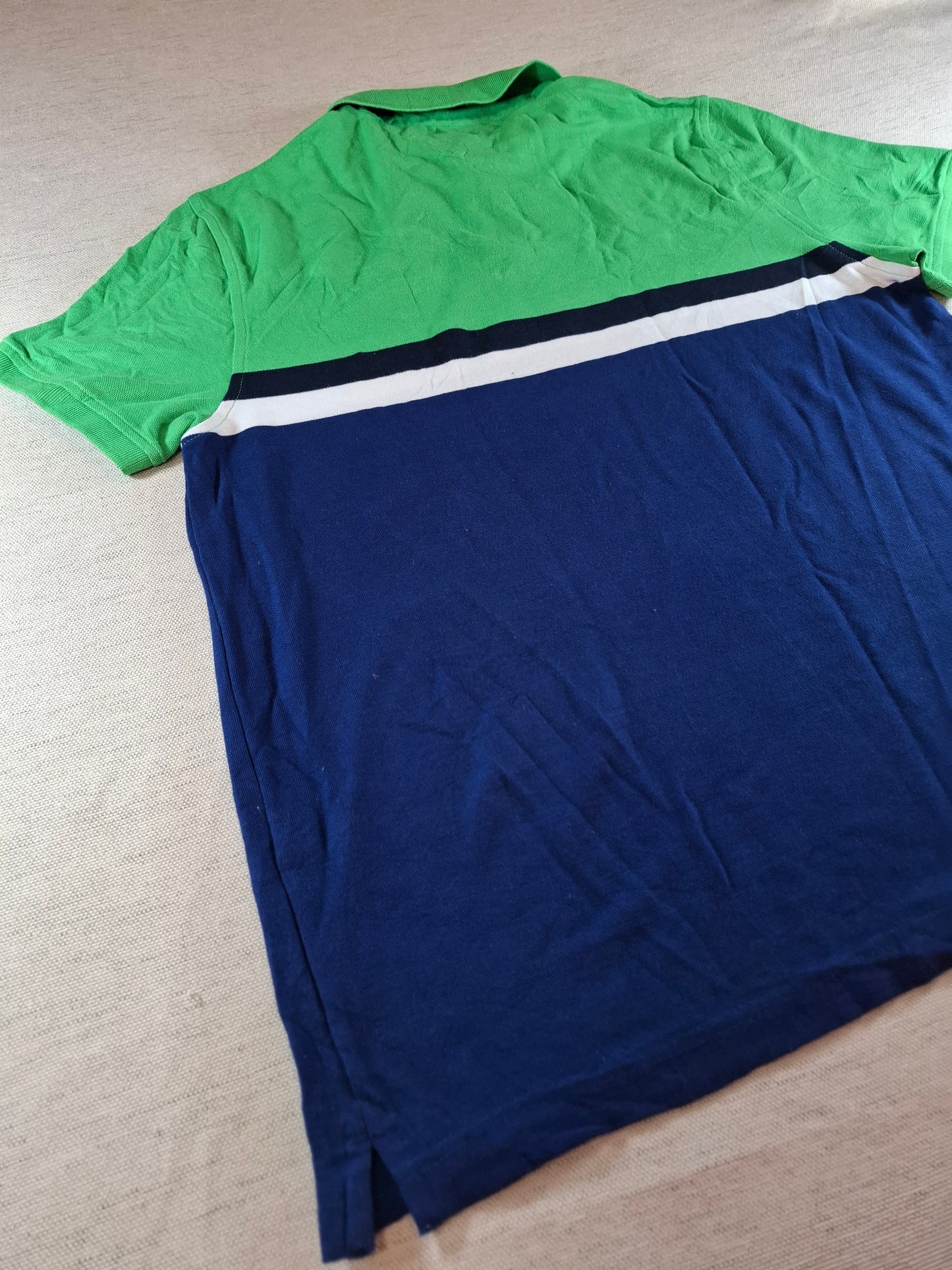 001317 Tommy Hilfiger Polo shirt size Large Green/ Navy