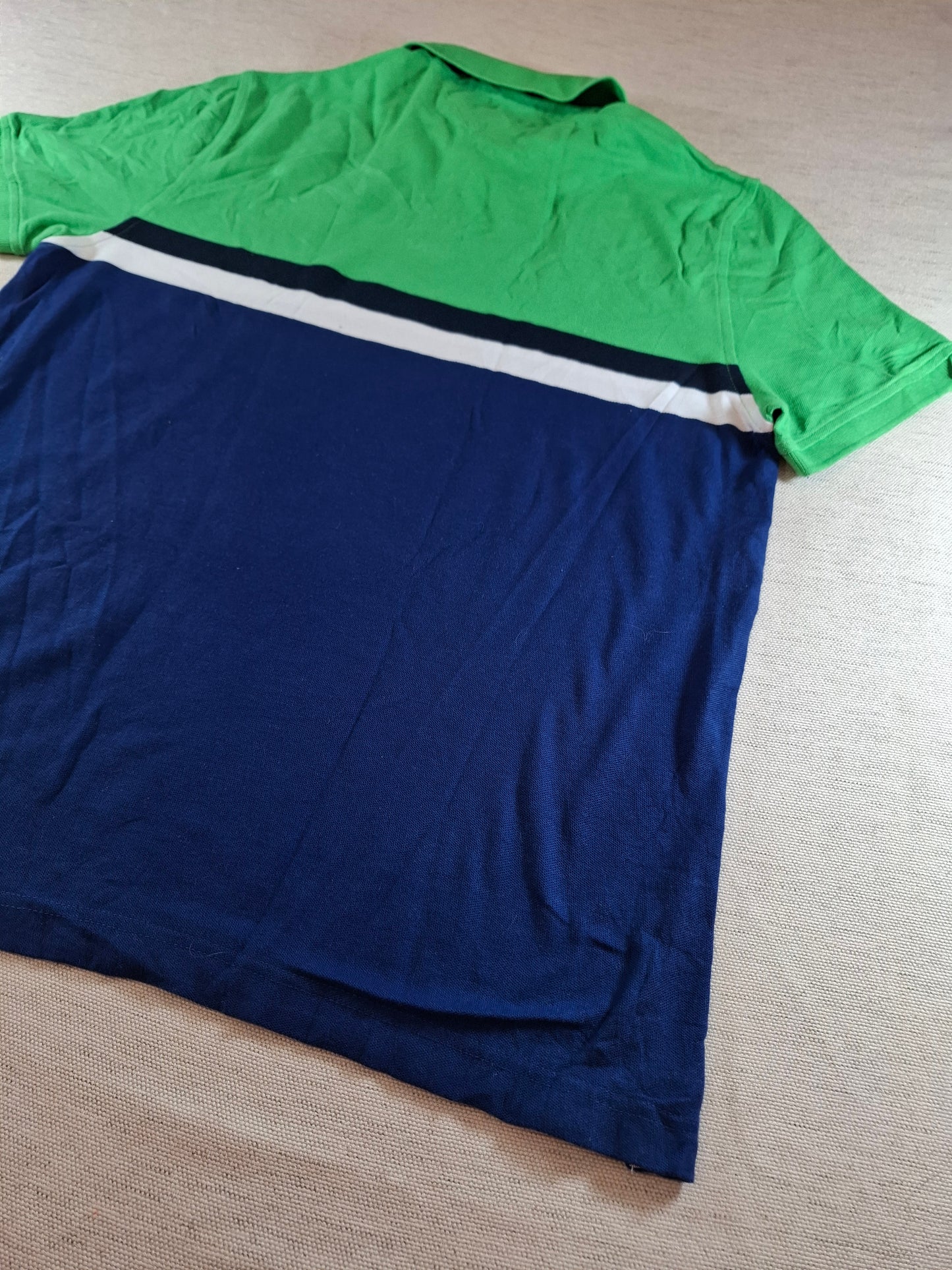001317 Tommy Hilfiger Polo shirt size Large Green/ Navy