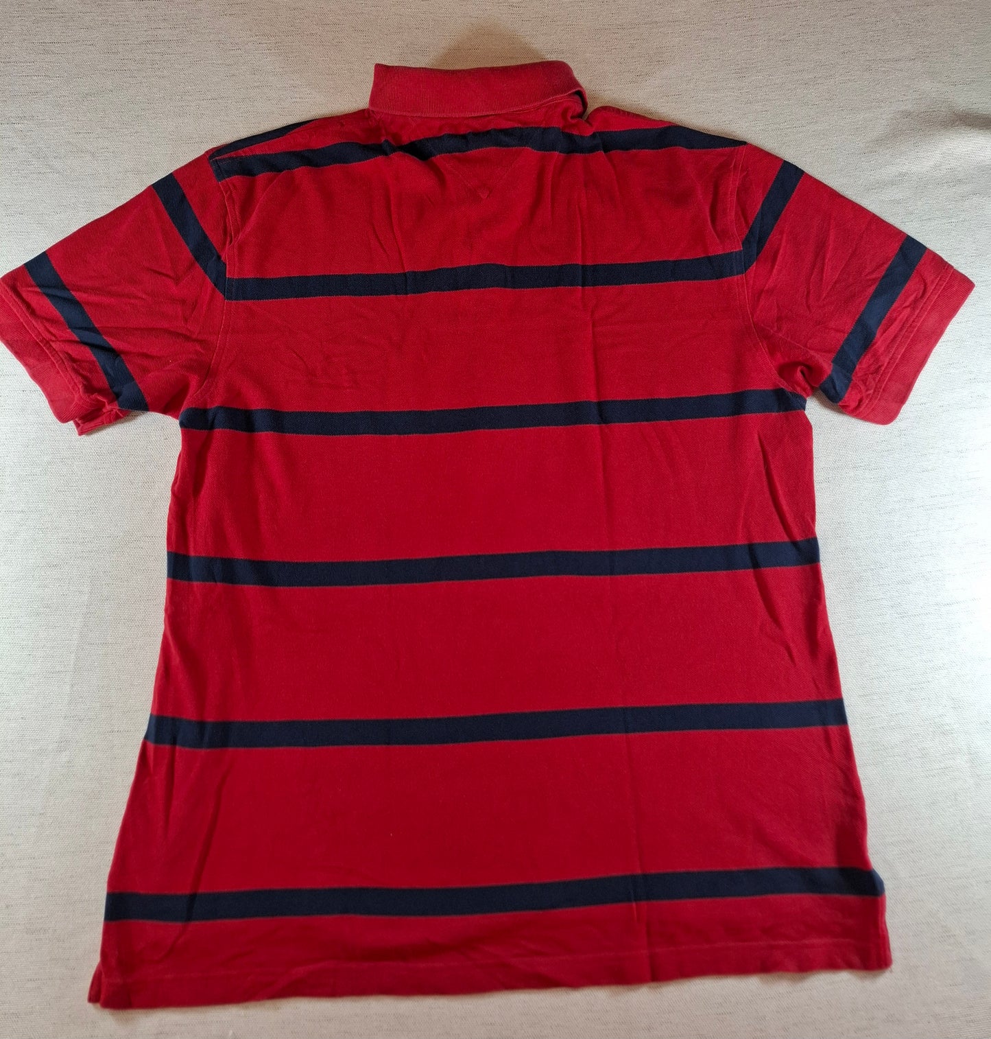 001319 Tommy Hilfiger Polo shirt size XL Red/ Navy