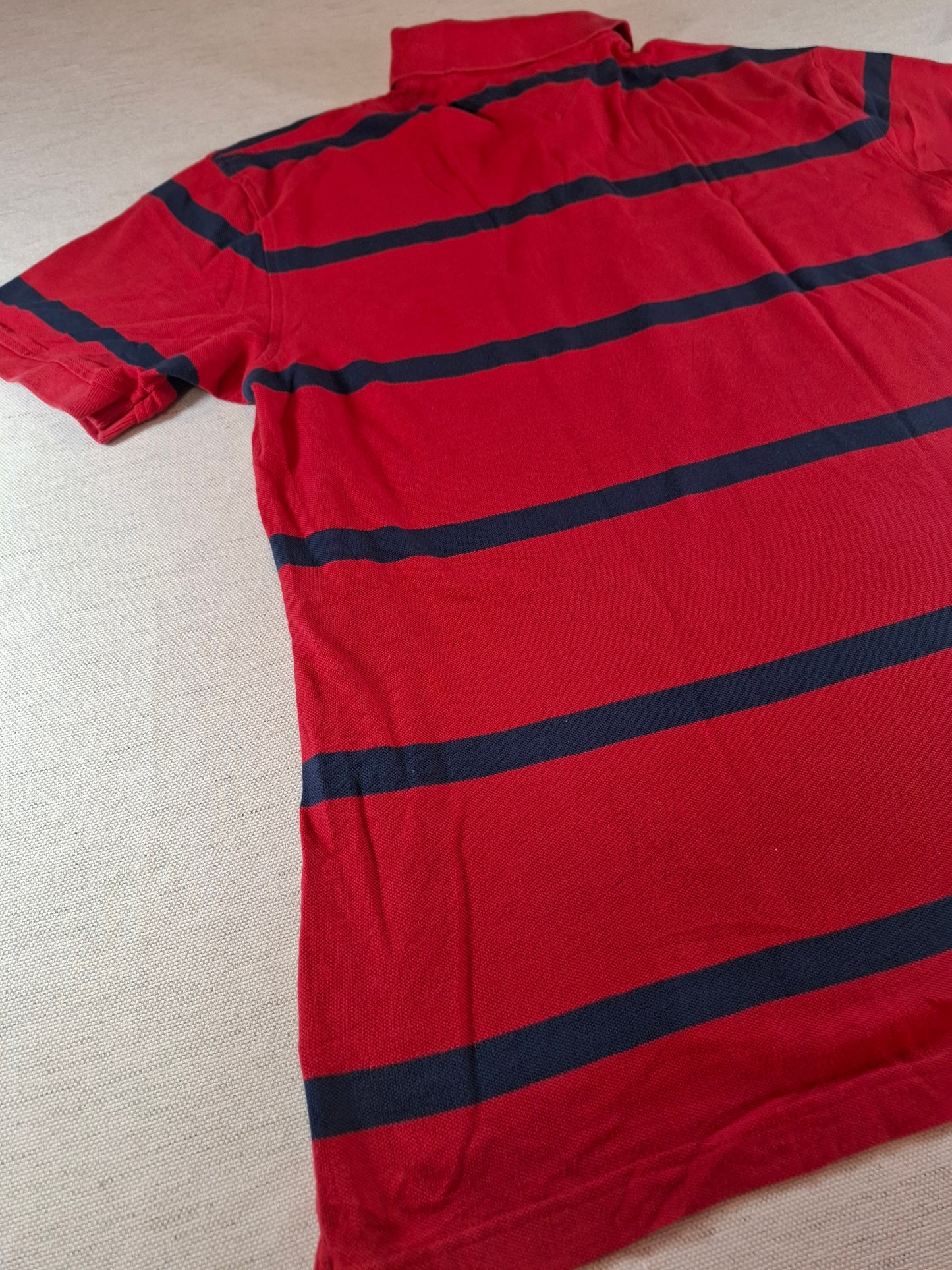 001319 Tommy Hilfiger Polo shirt size XL Red/ Navy