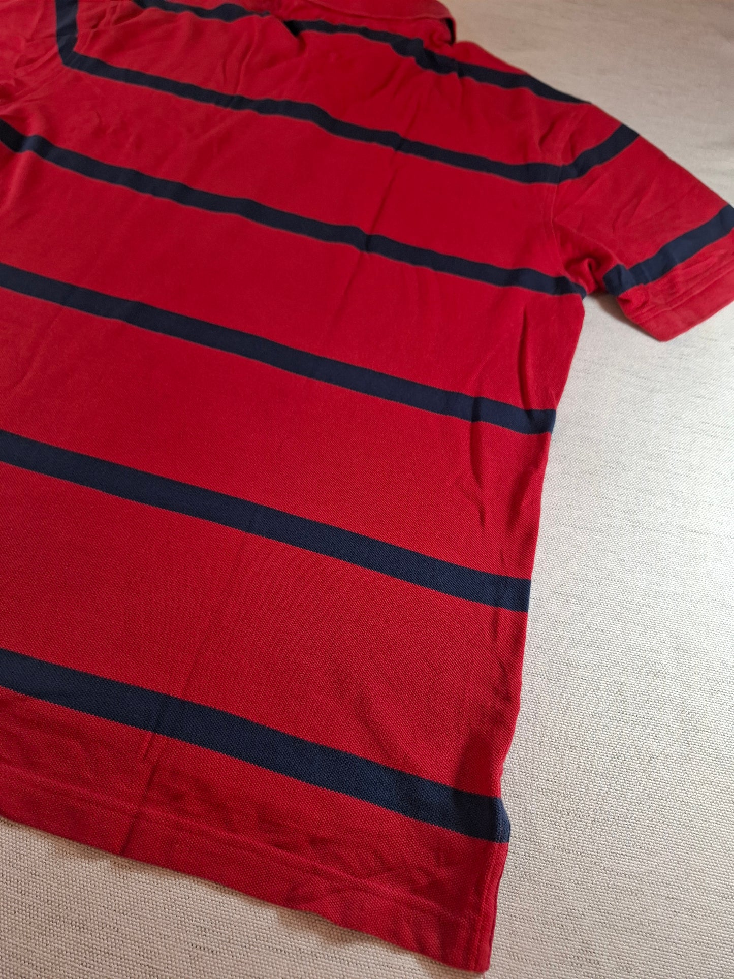 001319 Tommy Hilfiger Polo shirt size XL Red/ Navy