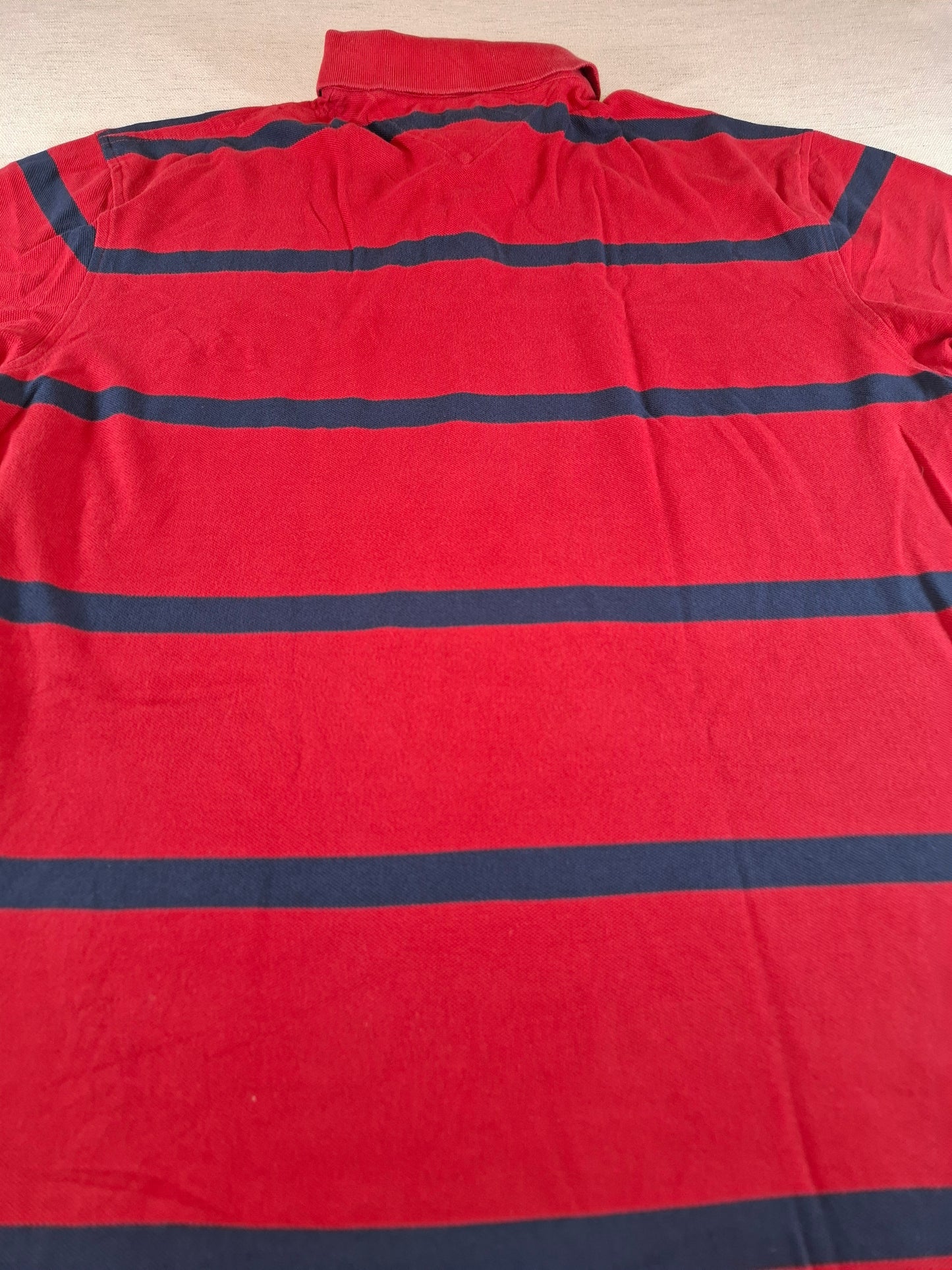 001319 Tommy Hilfiger Polo shirt size XL Red/ Navy