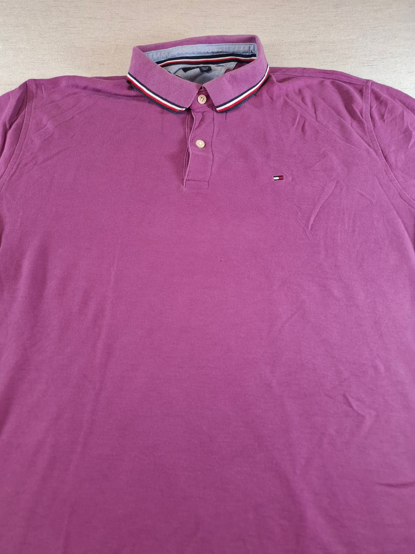 001322 Tommy Hilfiger Polo shirt size XL Purple