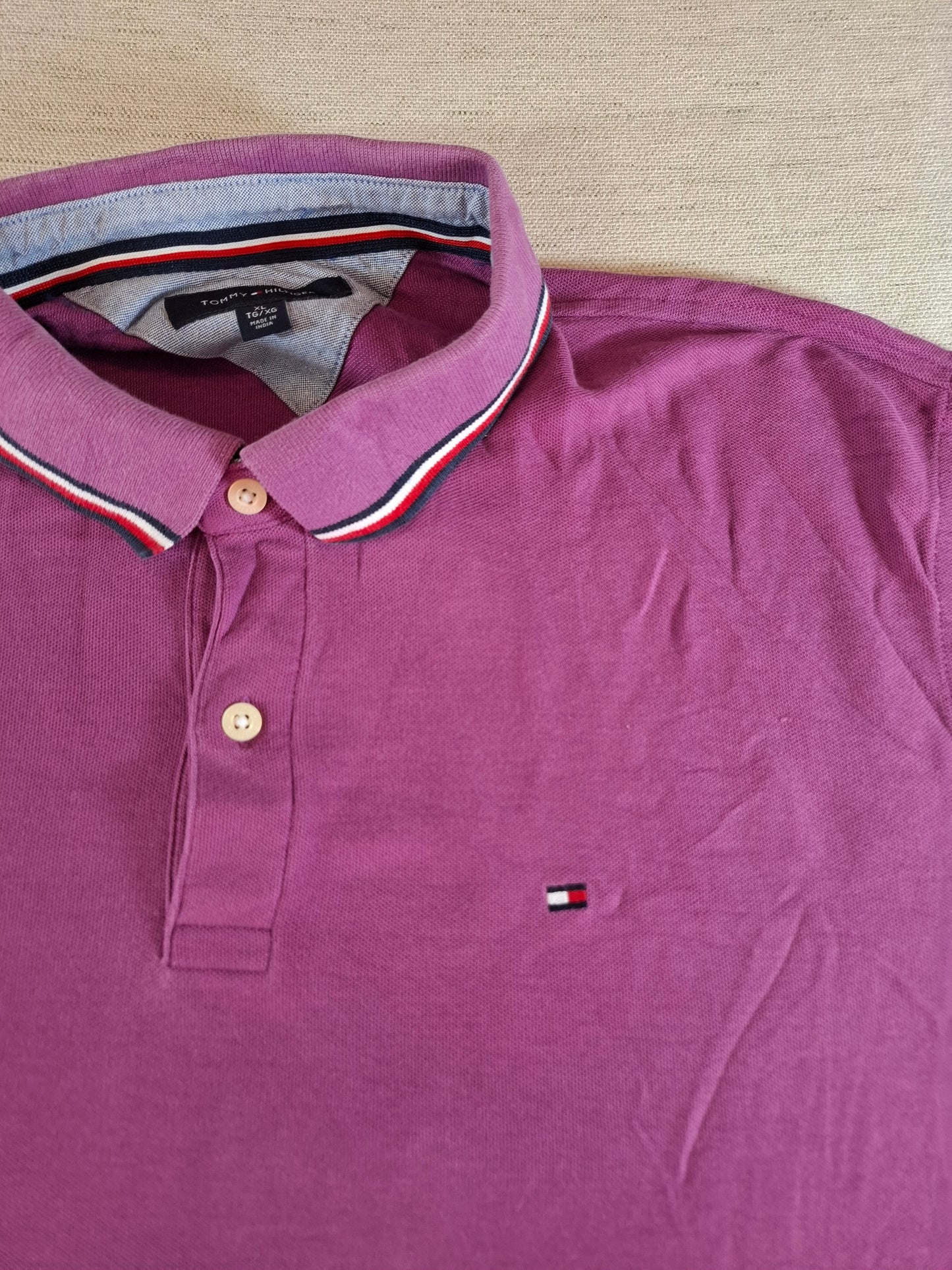 001322 Tommy Hilfiger Polo shirt size XL Purple