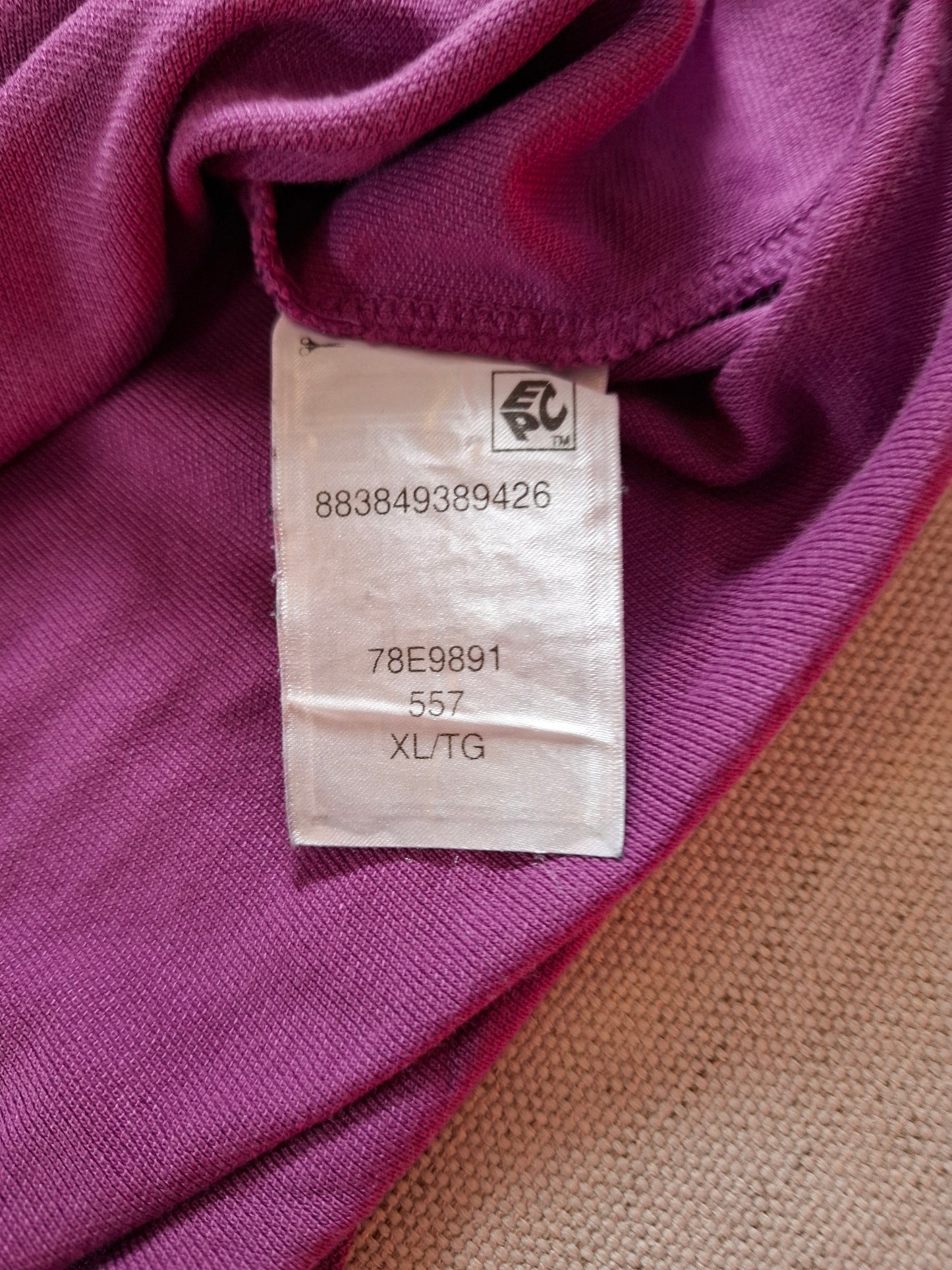001322 Tommy Hilfiger Polo shirt size XL Purple