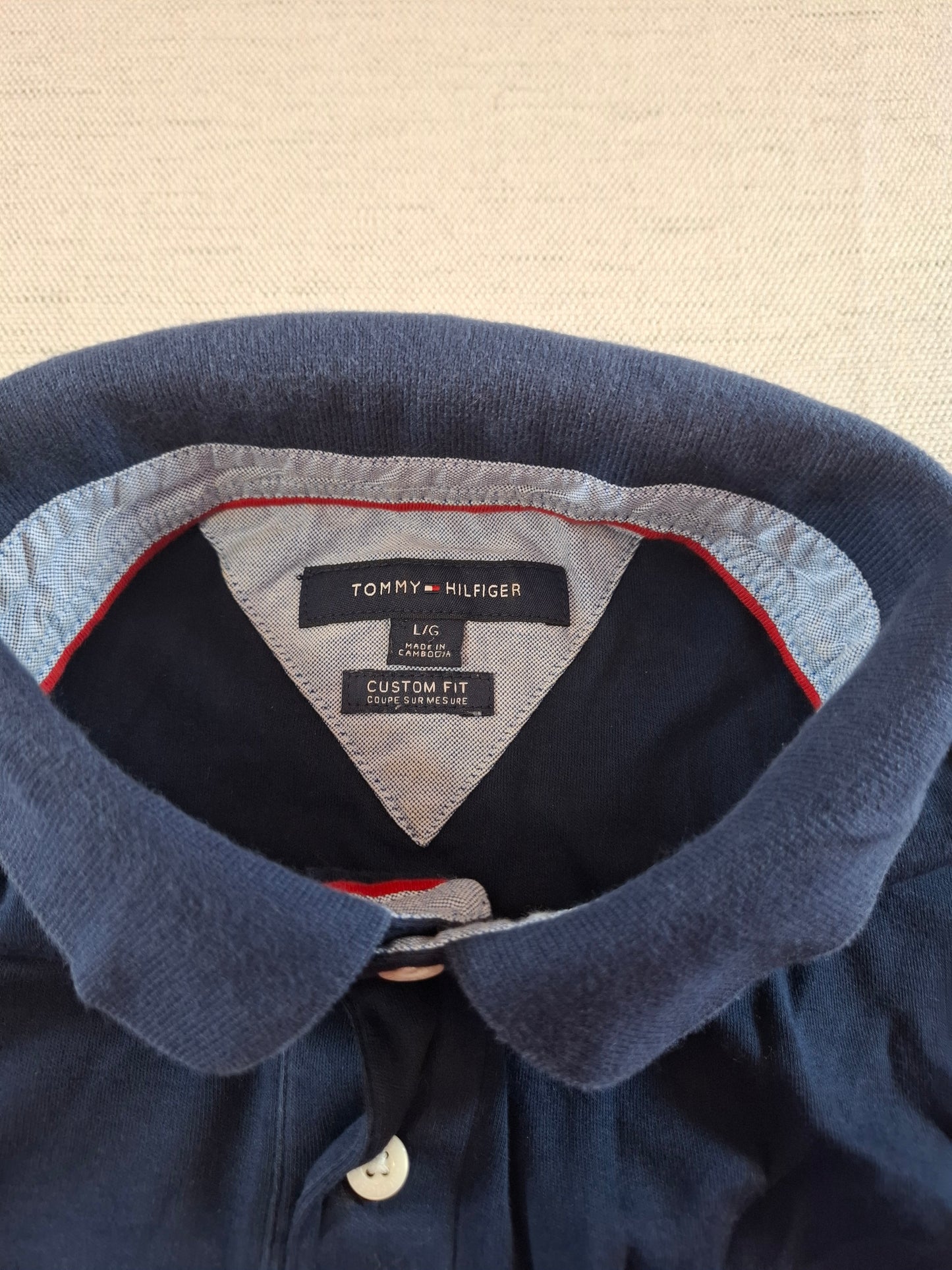 001326 Tommy Hilfiger Polo shirt size L Navy
