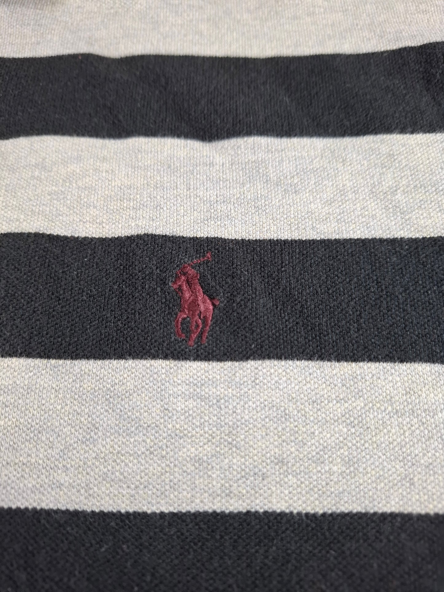 001328 Polo Ralph Lauren Polo shirt size XXL Black/ Grey striped