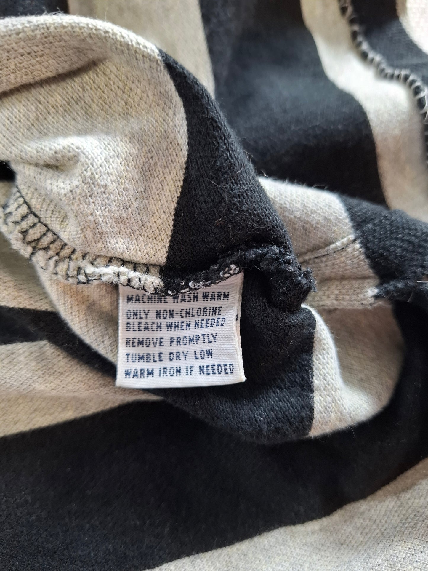 001328 Polo Ralph Lauren Polo shirt size XXL Black/ Grey striped