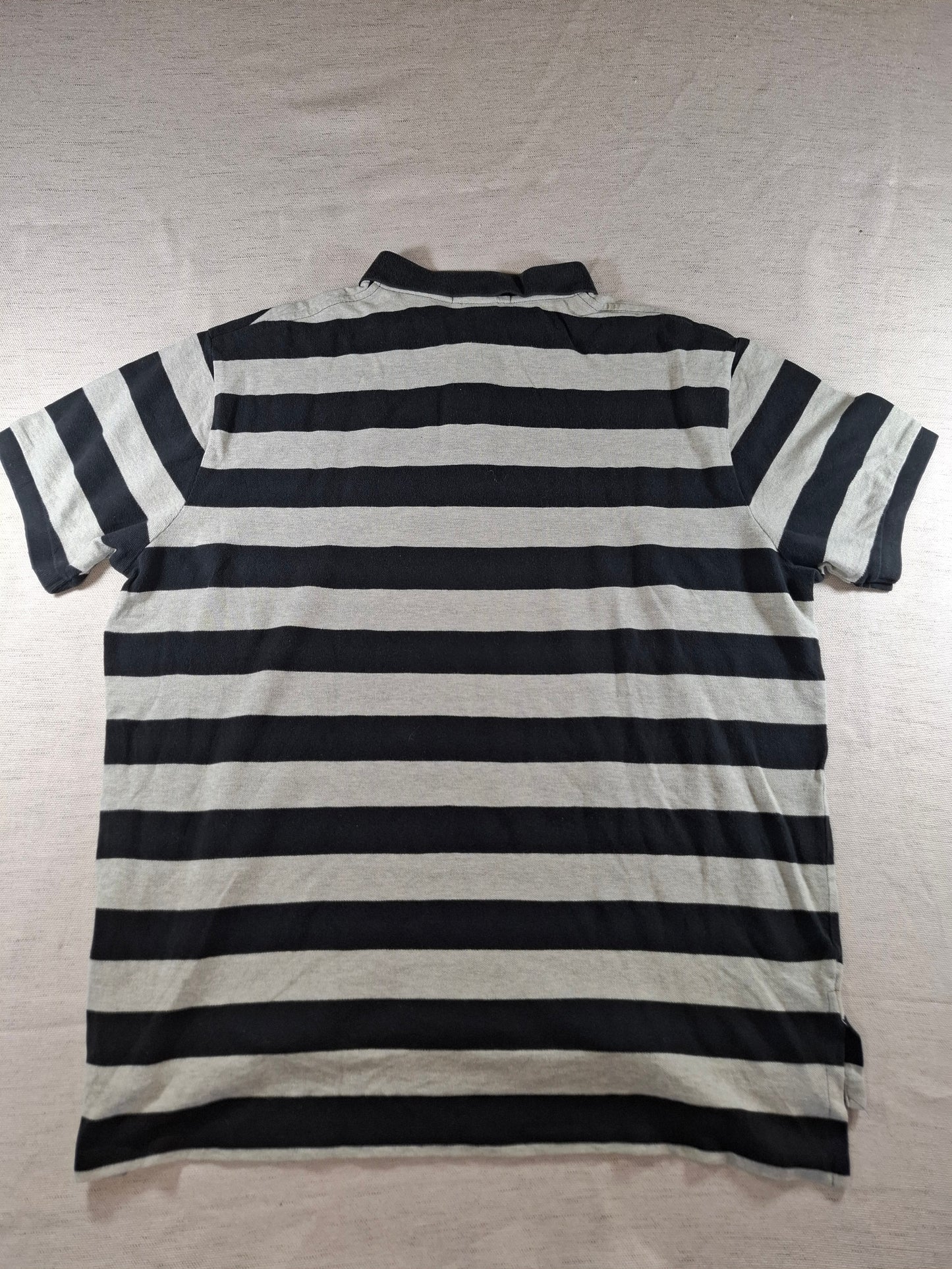 001328 Polo Ralph Lauren Polo shirt size XXL Black/ Grey striped