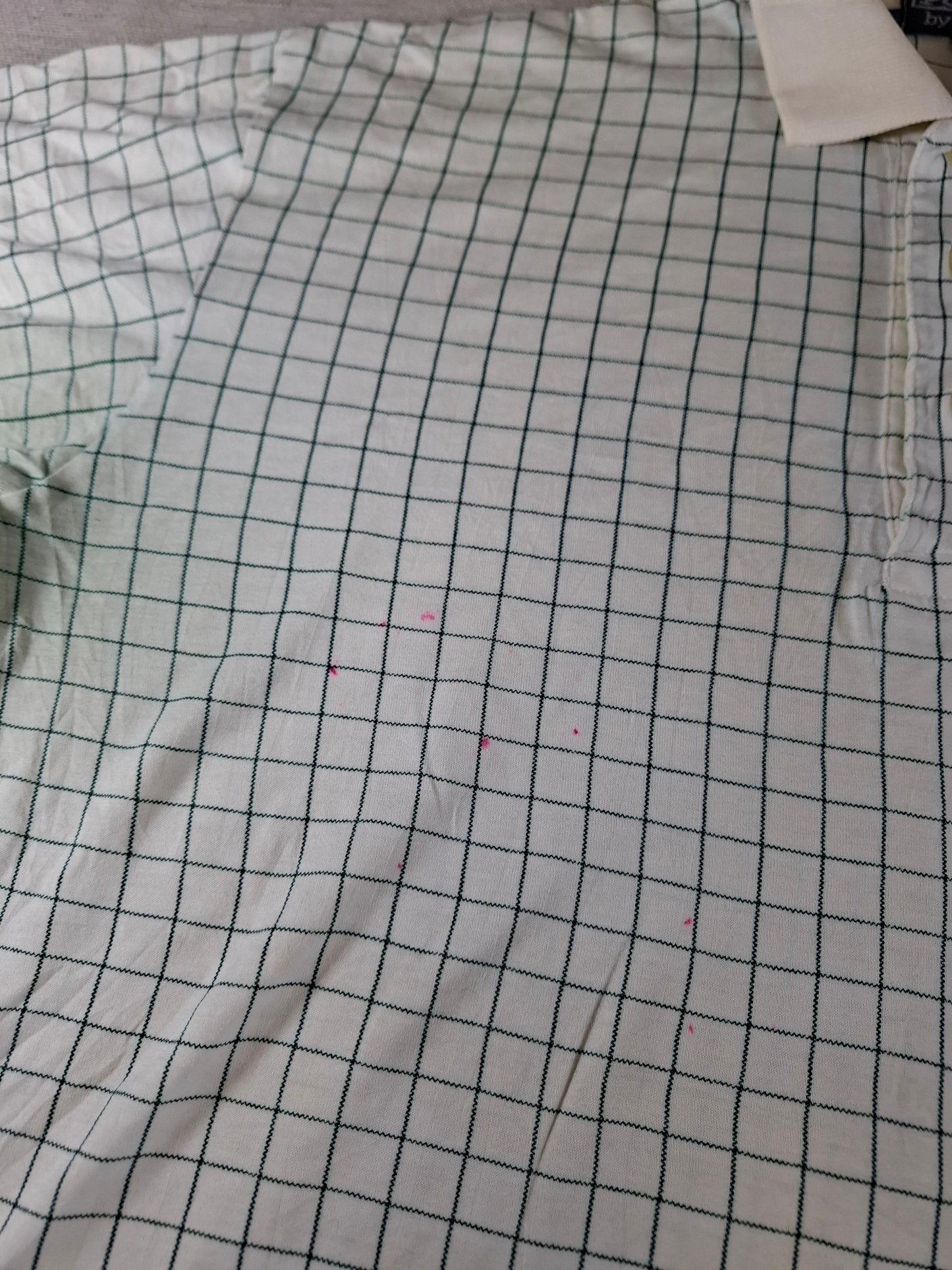 001331 Polo Ralph Lauren Polo shirt size M Beige/ Green checkered
