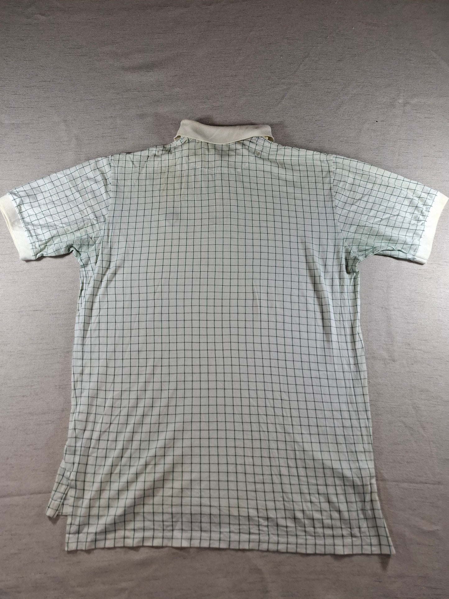 001331 Polo Ralph Lauren Polo shirt size M Beige/ Green checkered