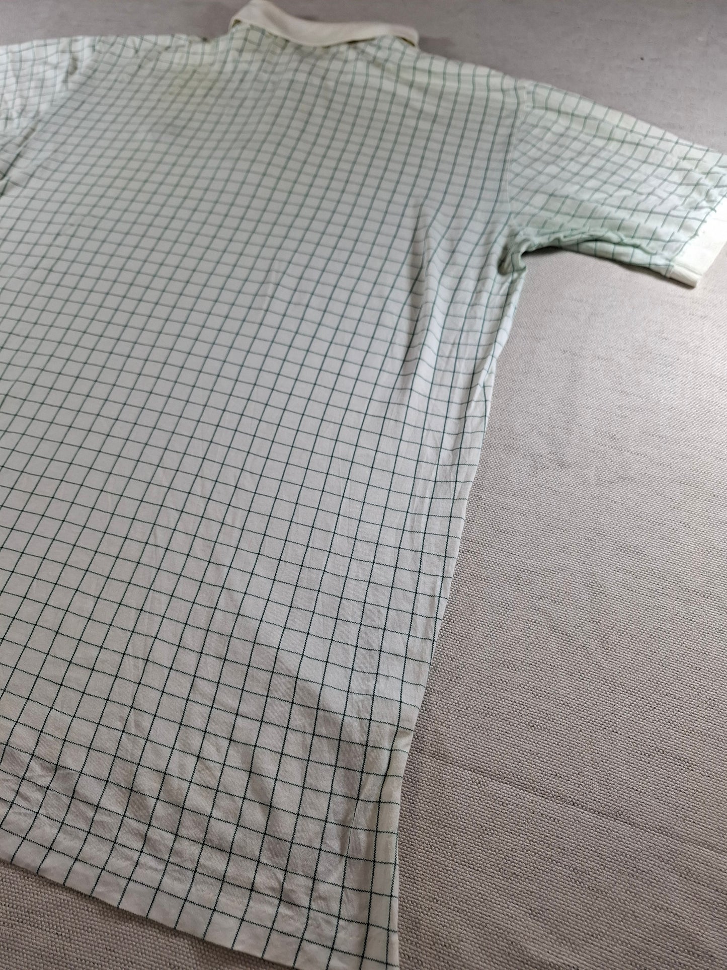 001331 Polo Ralph Lauren Polo shirt size M Beige/ Green checkered