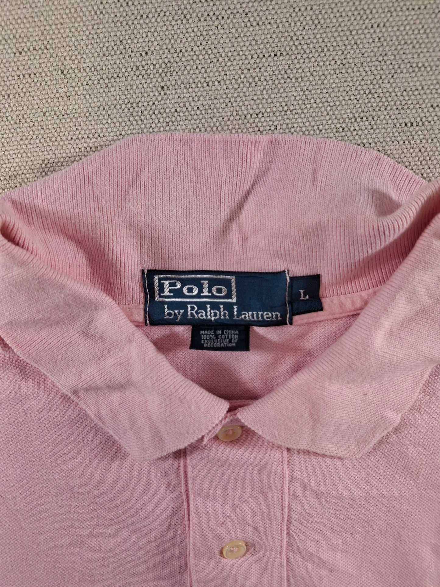 001333 Polo Ralph Lauren Polo shirt size L Pink