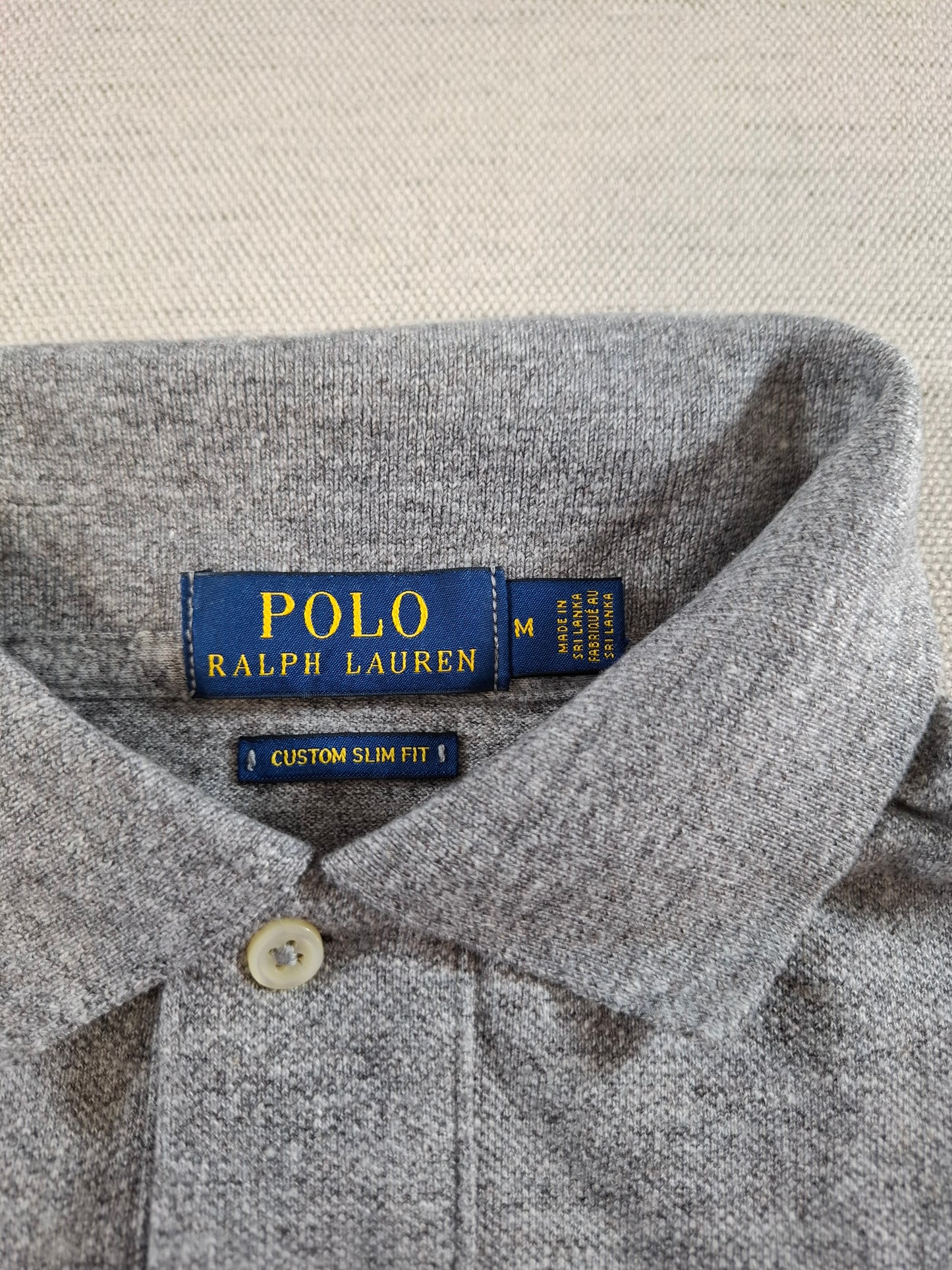 001334 Polo Ralph Lauren Polo shirt size M Grey