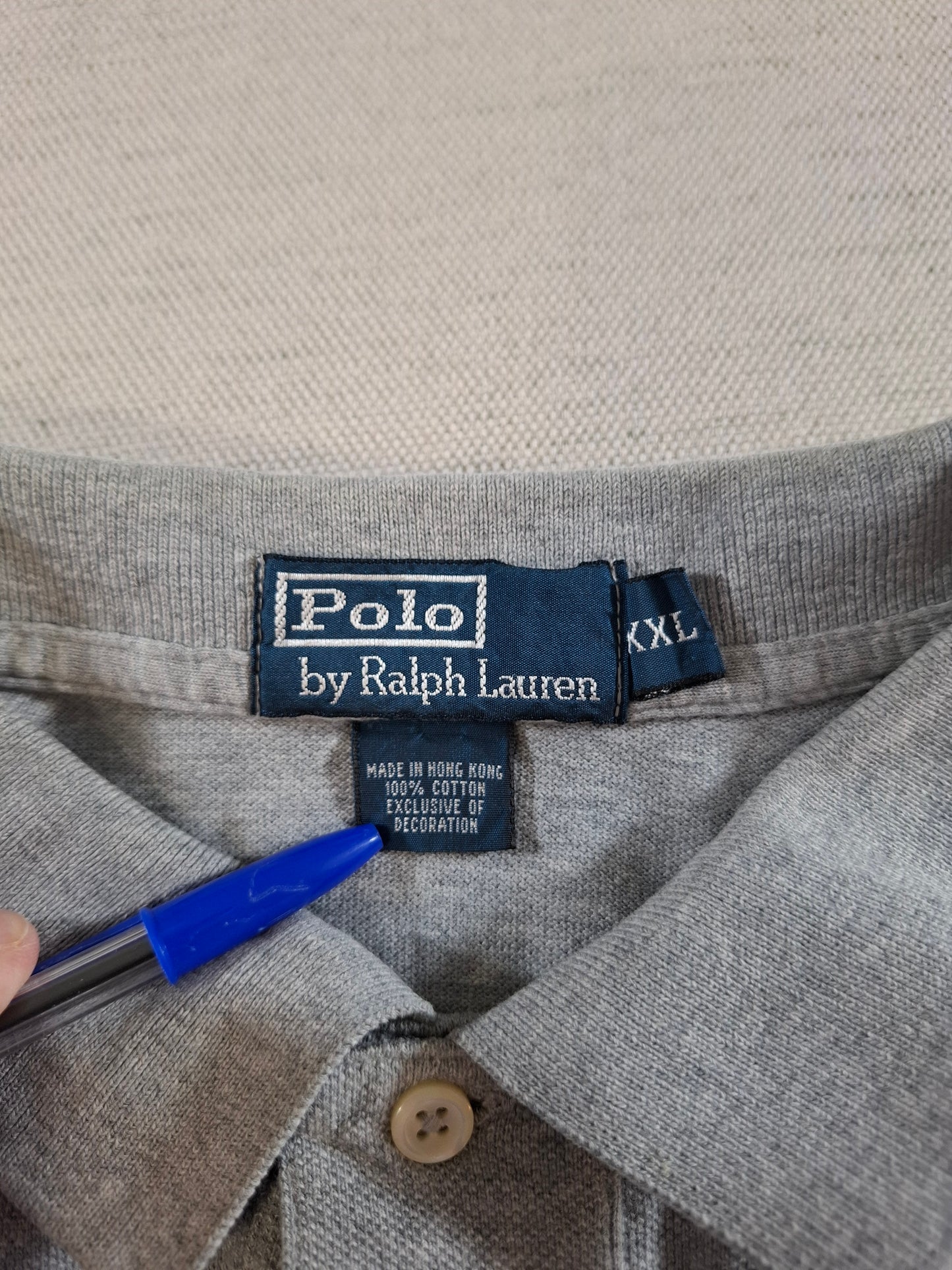 001336 Polo Ralph Lauren Polo shirt size XXL Grey