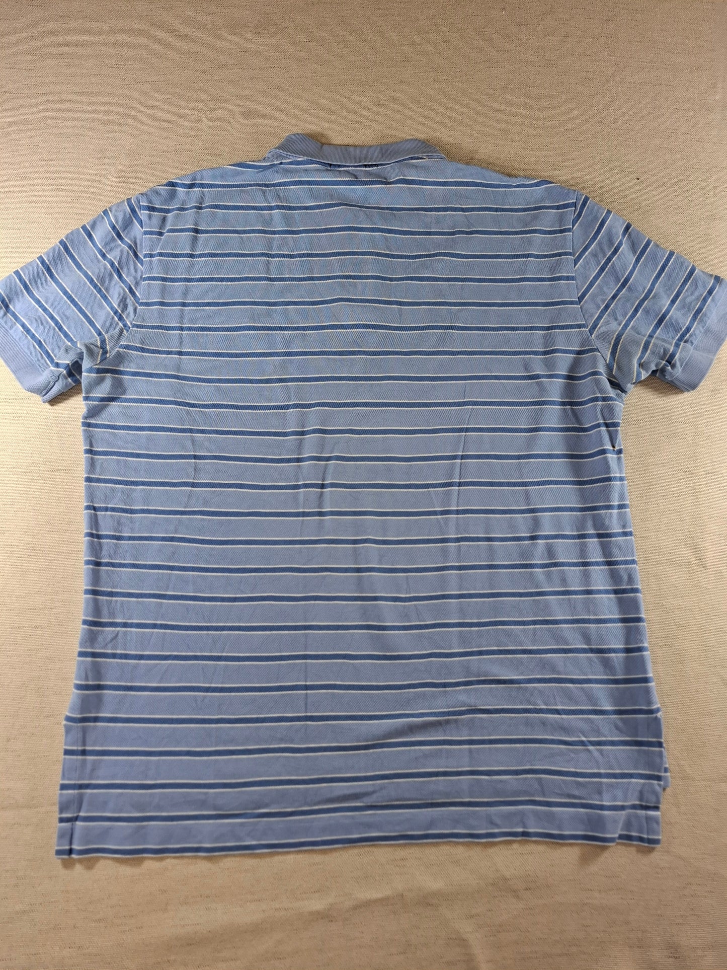 001338 Polo Ralph Lauren Polo shirt size L Lightblue/ Blue stripes