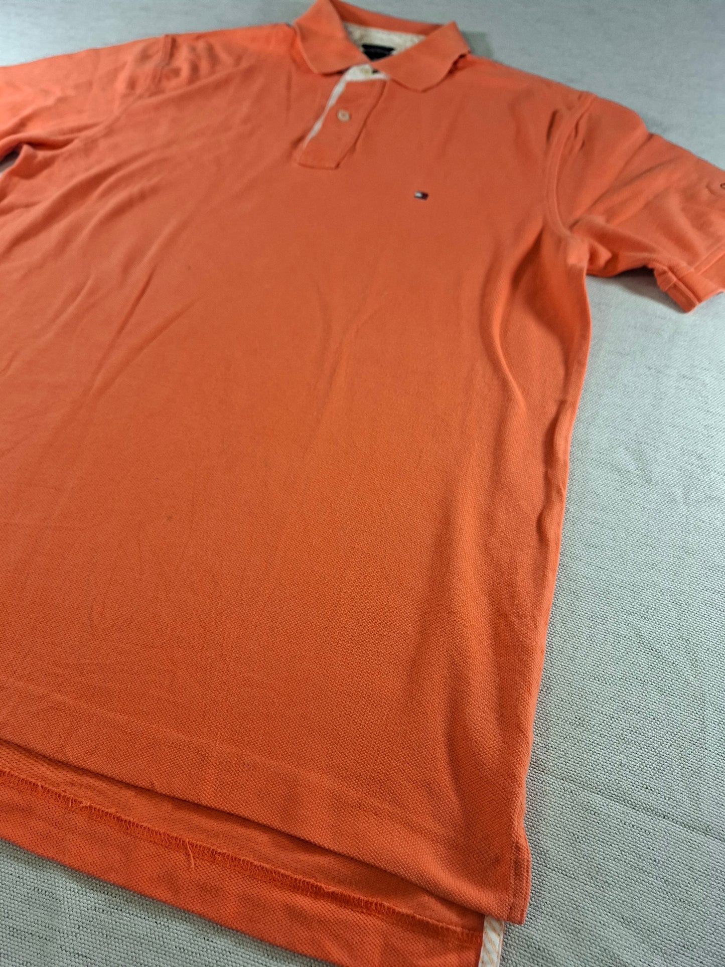 001340 Tommy Hilfiger Polo shirt size M Orange