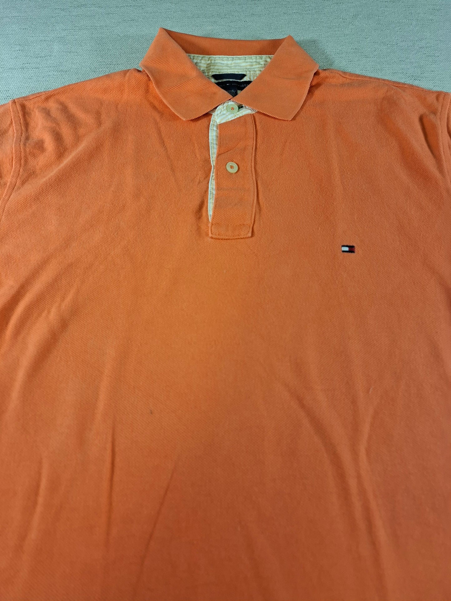 001340 Tommy Hilfiger Polo shirt size M Orange