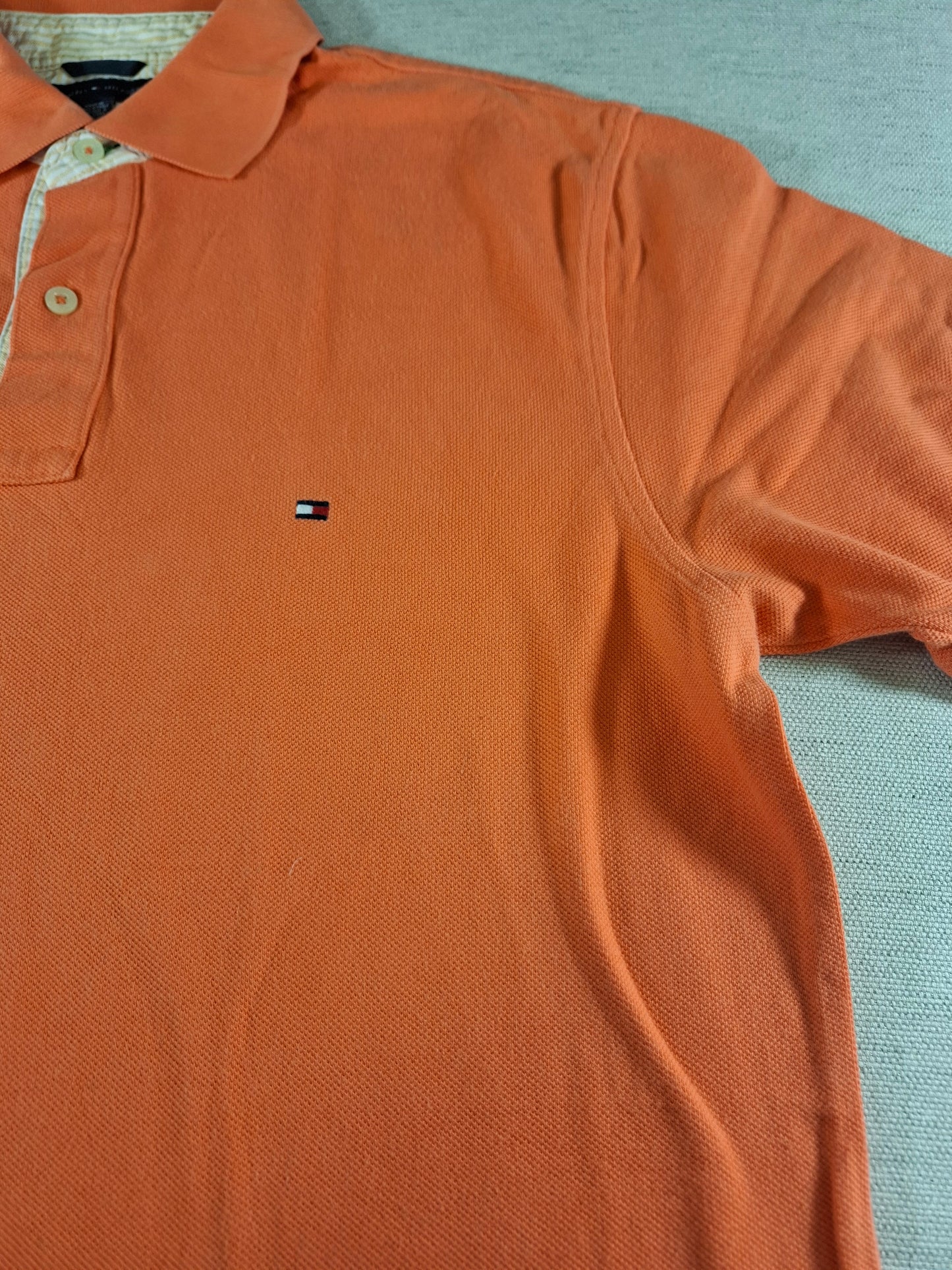 001340 Tommy Hilfiger Polo shirt size M Orange