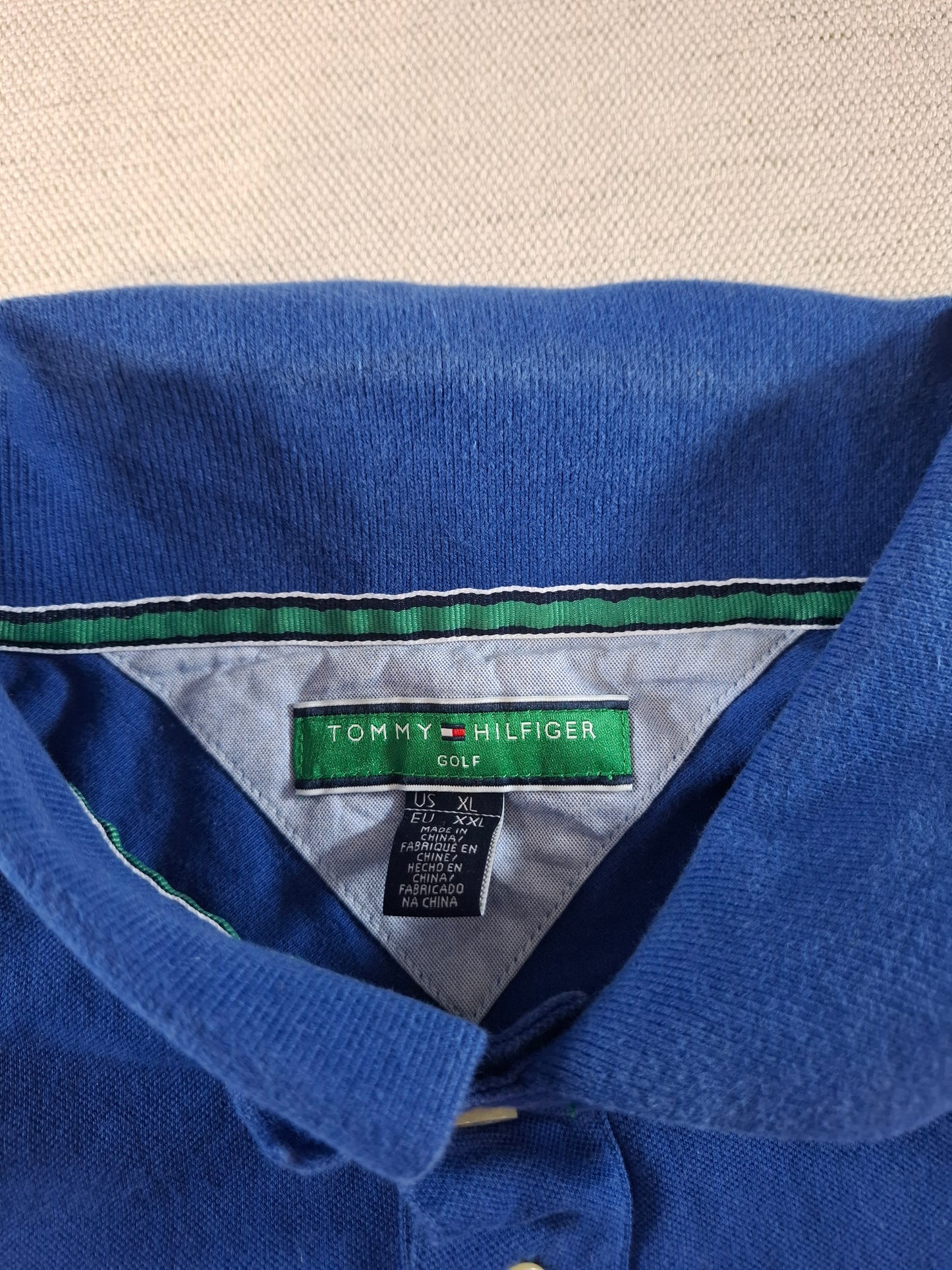 001341 Tommy Hilfiger Polo shirt size XXL Blue