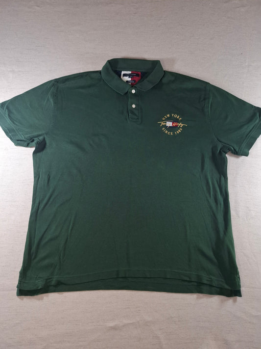 001342 Tommy Hilfiger Polo shirt size XXL Green