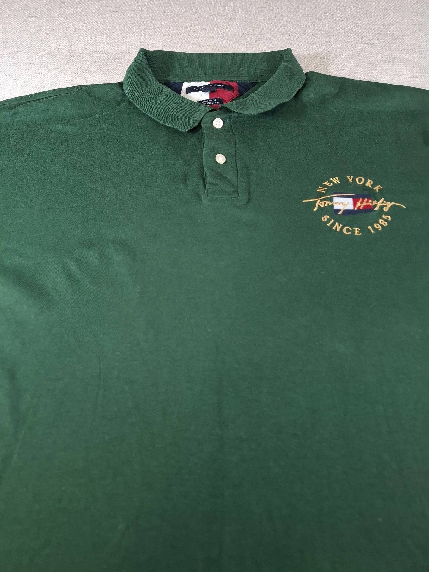 001342 Tommy Hilfiger Polo shirt size XXL Green
