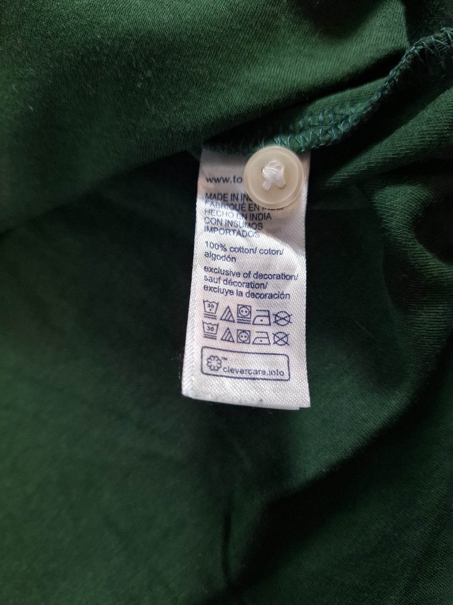 001342 Tommy Hilfiger Polo shirt size XXL Green