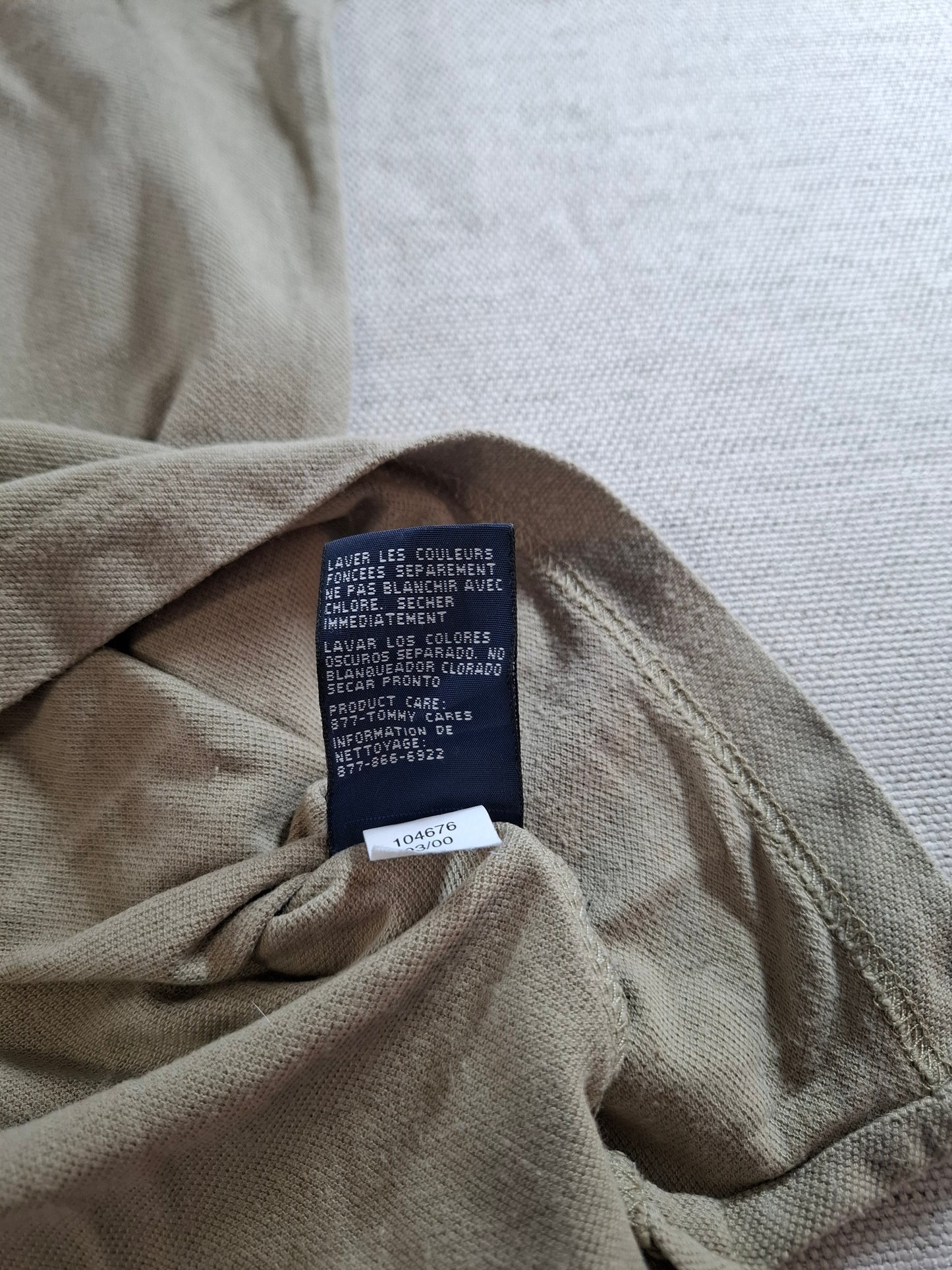 001343 Tommy Hilfiger Polo shirt size XL Khaki