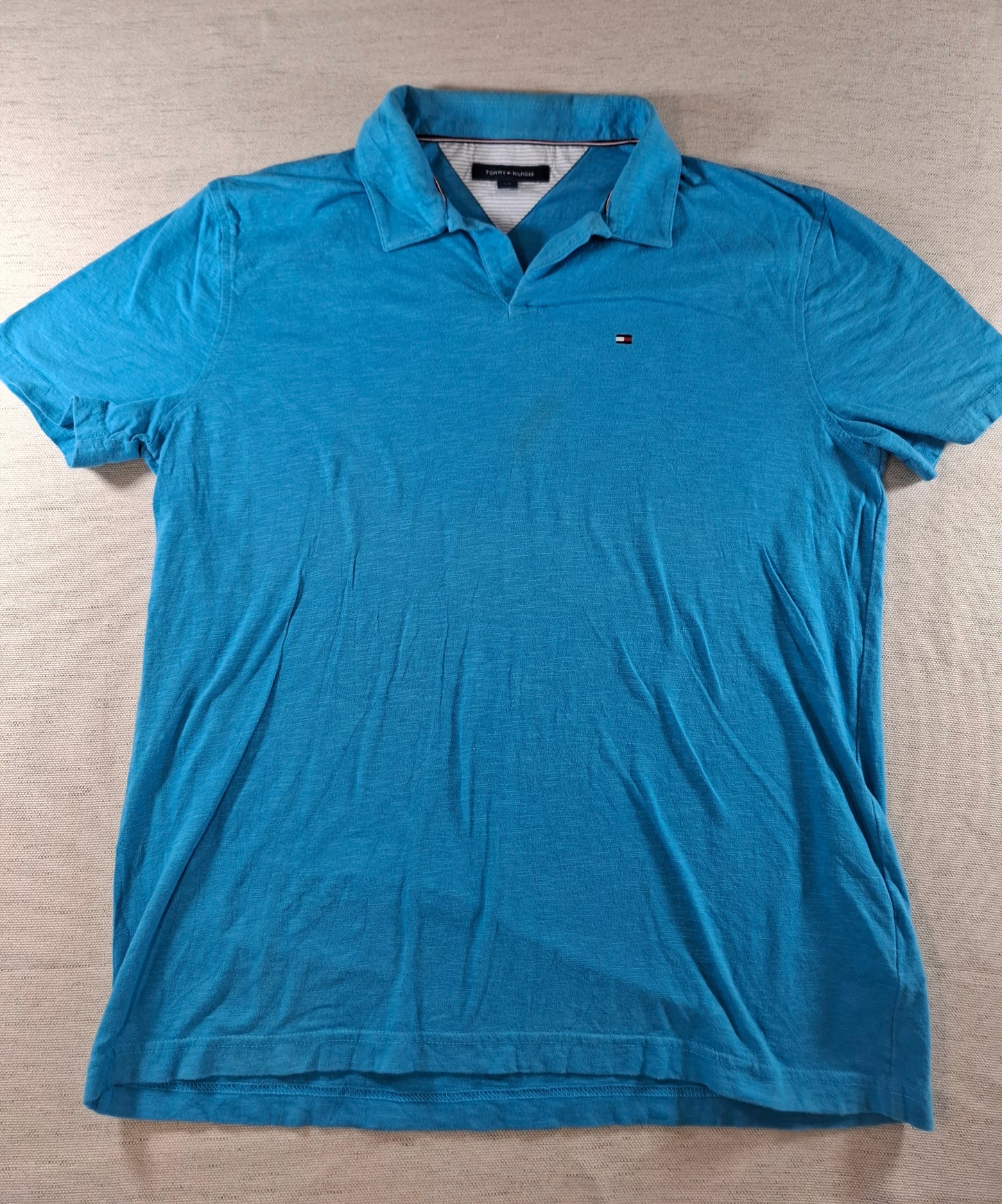 001347 Tommy Hilfiger Polo shirt size L Blue