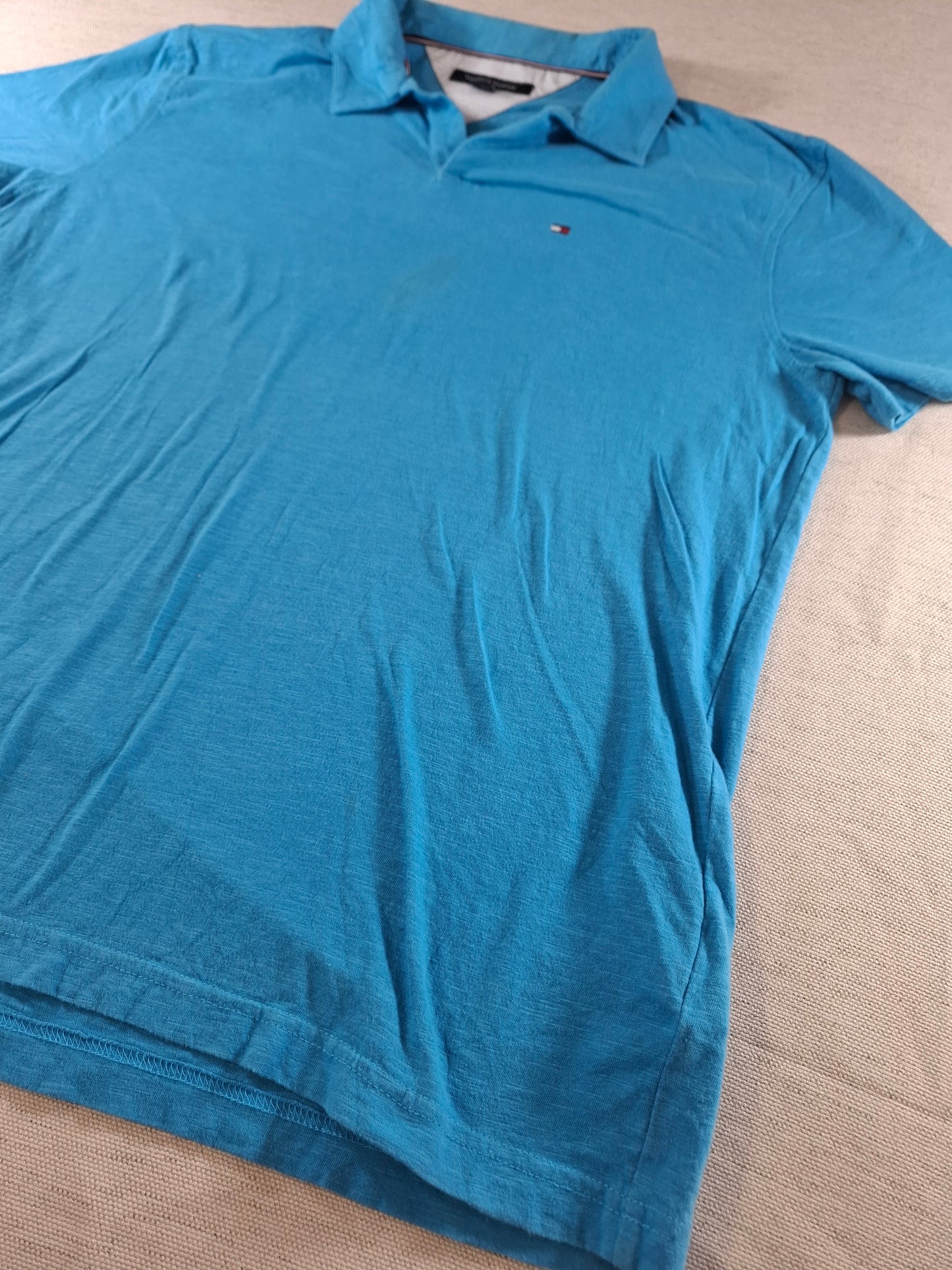 001347 Tommy Hilfiger Polo shirt size L Blue